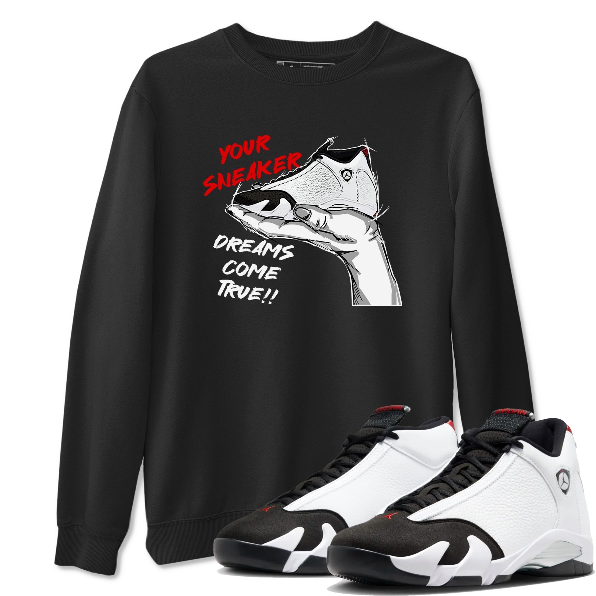 snkmatch Dreams snkmatch Tees - Air Jordan 14 Black Toe