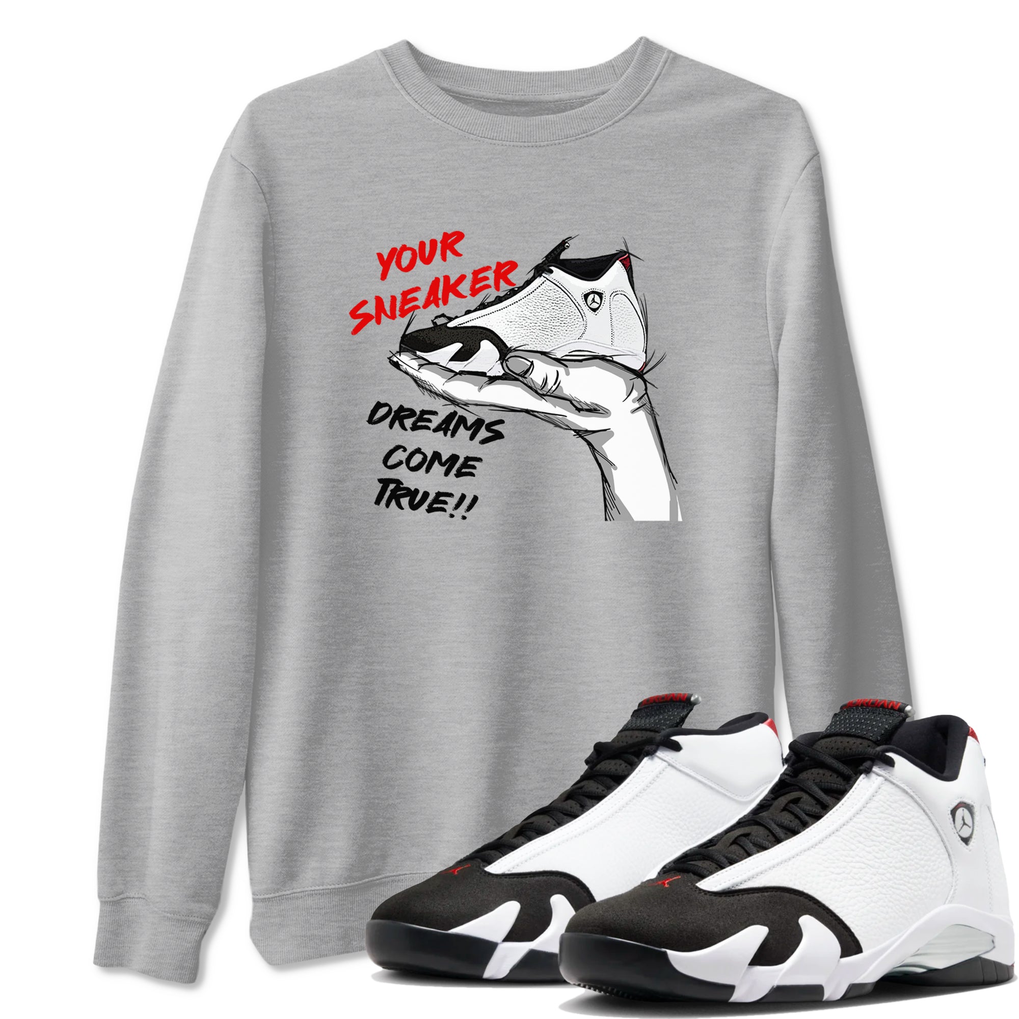 snkmatch Dreams snkmatch Tees - Air Jordan 14 Black Toe