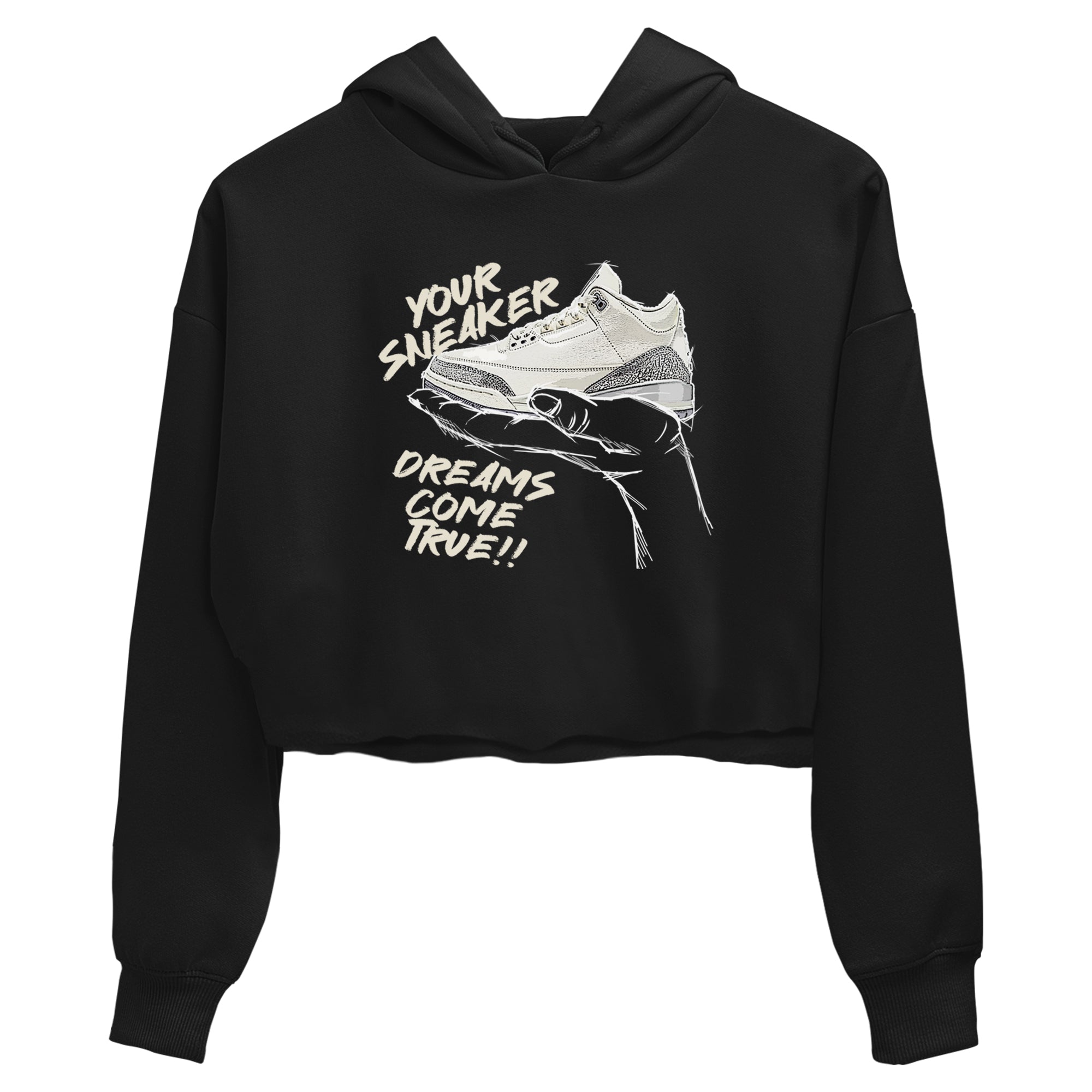 snkmatch Dreams snkmatch Women's Top - Air Jordan 3 Sail and Cement Grey