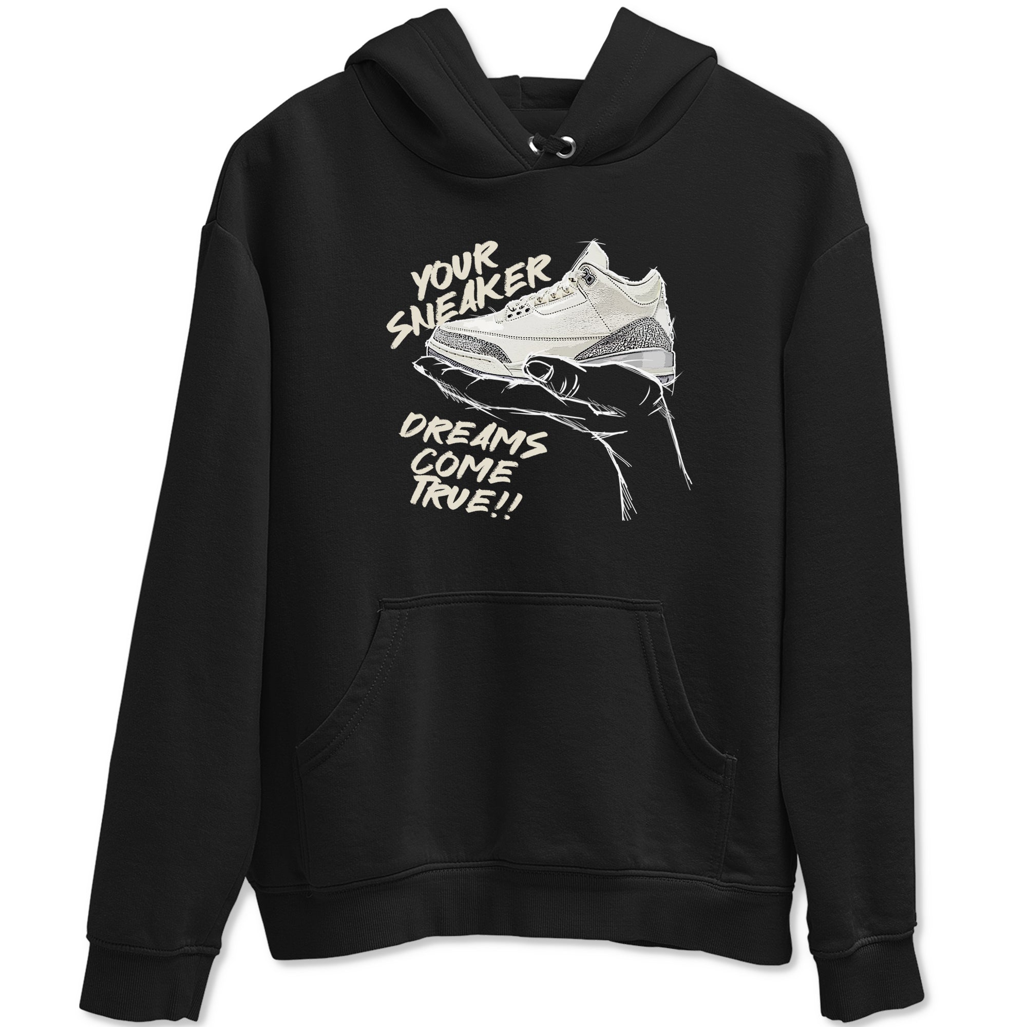 snkmatch Dreams snkmatch Tees - Air Jordan 3 Sail and Cement Grey
