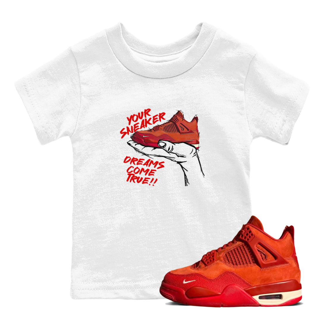 snkmatch Dreams snkmatch Tees Kids - Air Jordan 4 Brick By Brick