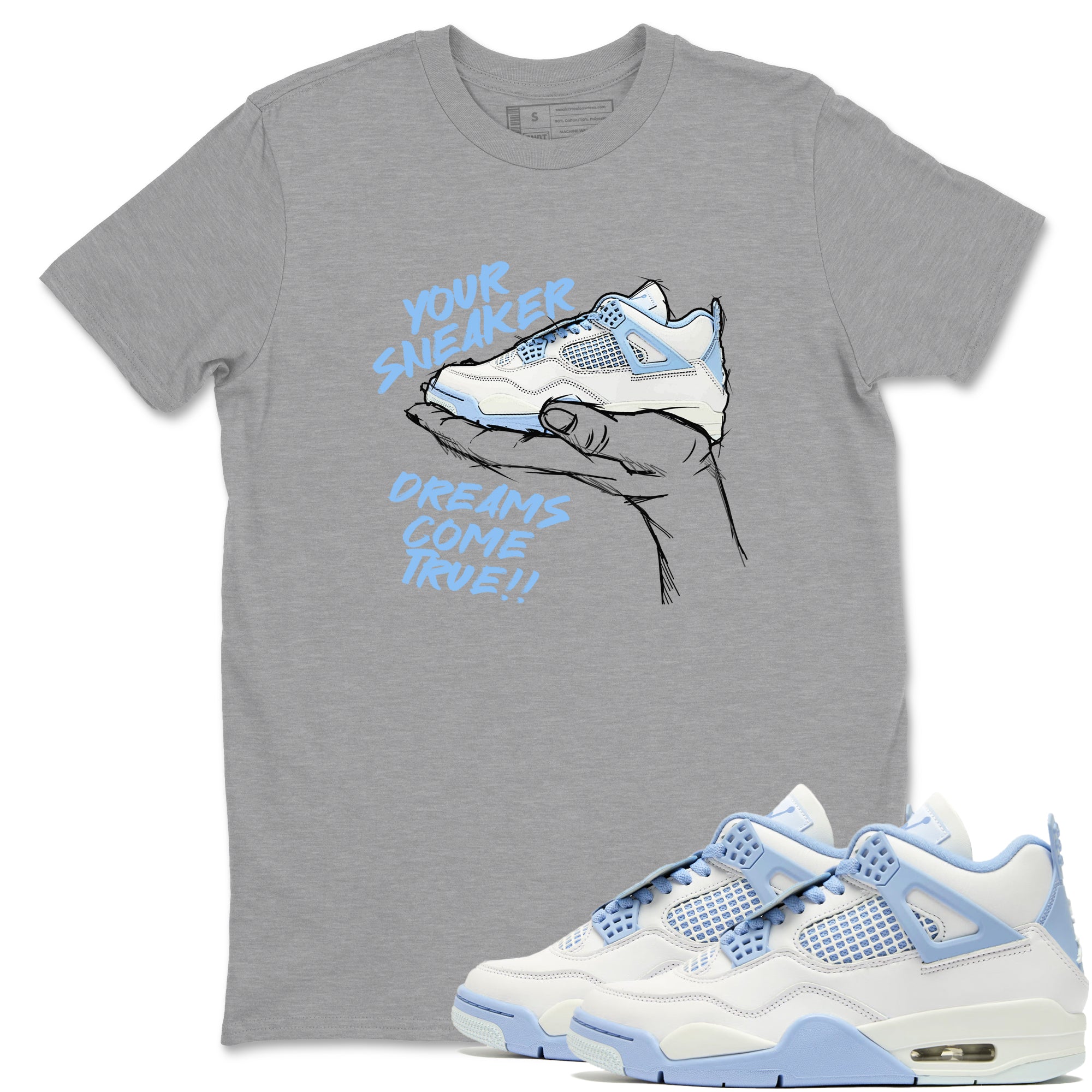 snkmatch Dreams snkmatch Tees - Air Jordan 4 Forget Me Not