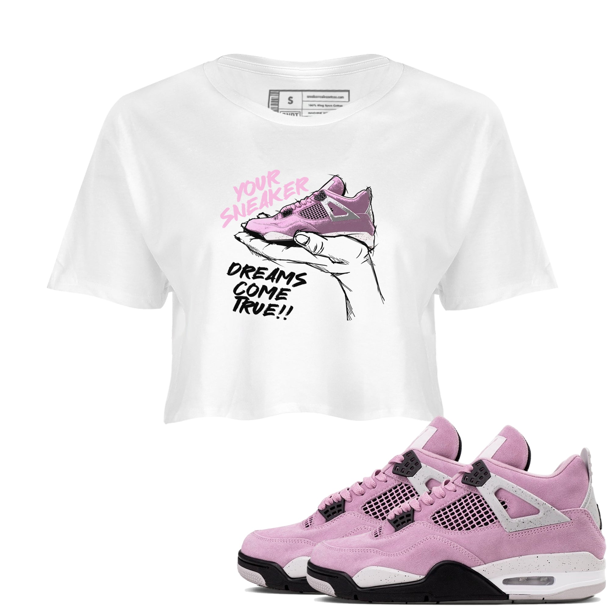 snkmatch Dreams snkmatch Women's Top - Air Jordan 4 Orchid