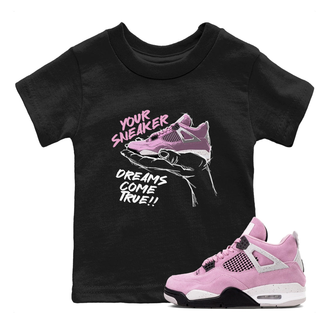 snkmatch Dreams snkmatch Tees Kids - Air Jordan 4 Orchid