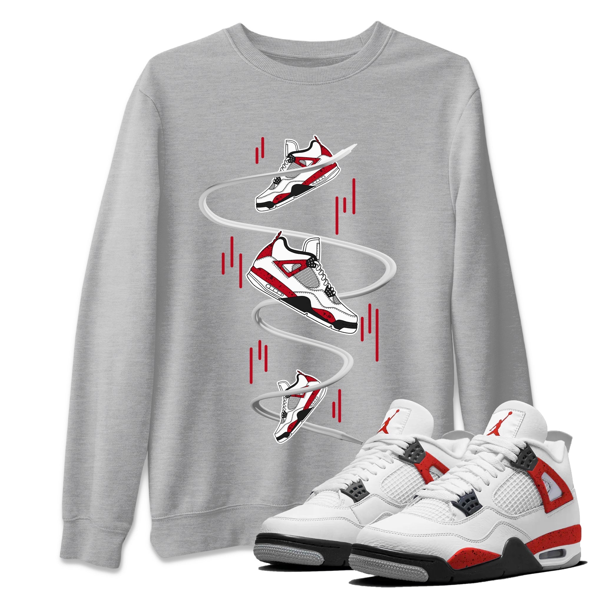 snkmatch Drop Unisex Tops - Air Jordan 4 Red Cement