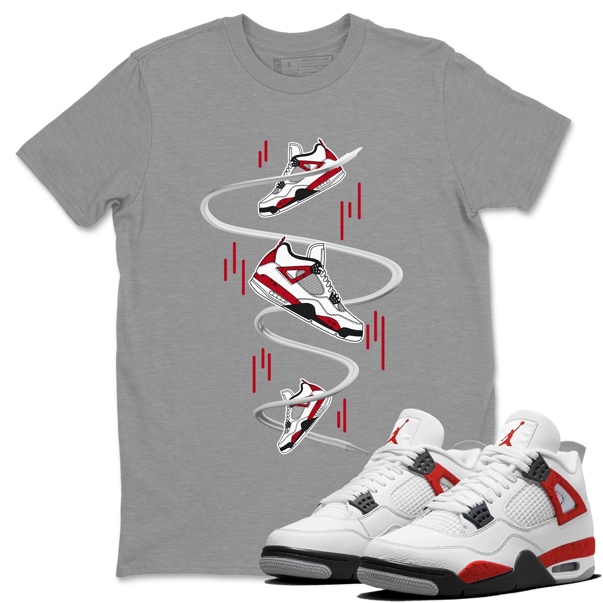 snkmatch Drop Unisex Tops - Air Jordan 4 Red Cement