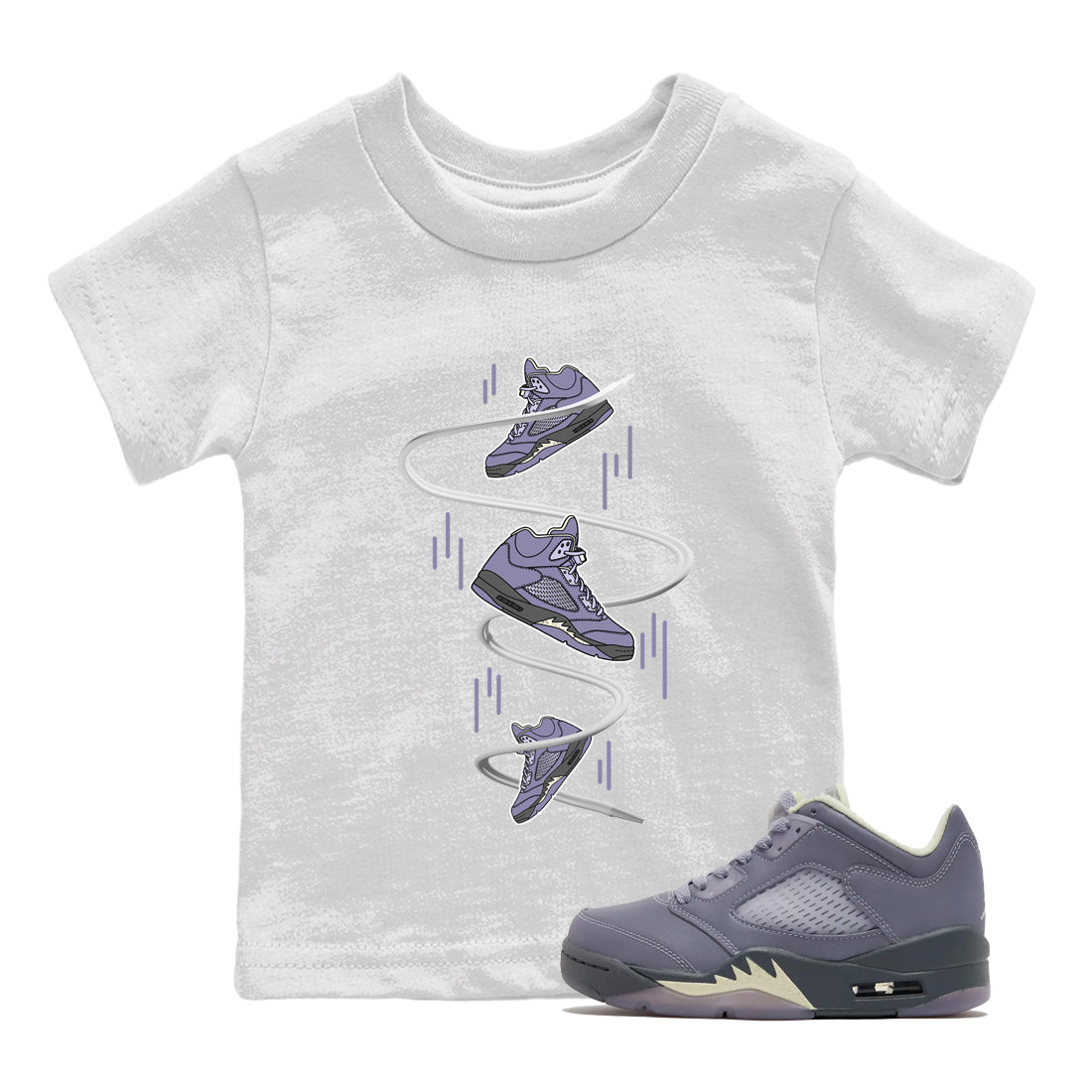 snkmatch Drop Kids Tops - Air Jordan 5 Indigo Haze