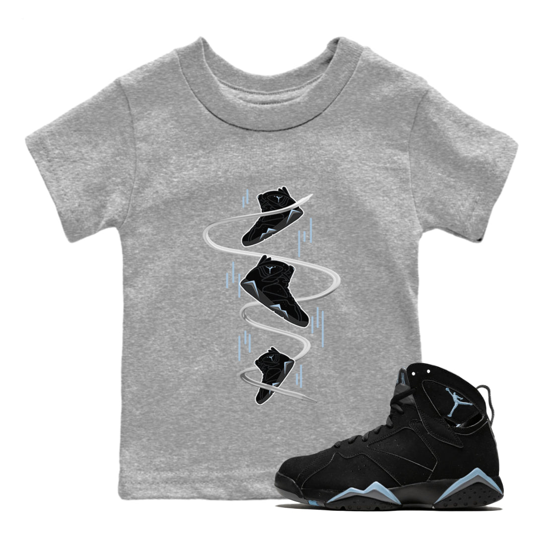 snkmatch Drop Kids Tops - Air Jordan 7 Chambray