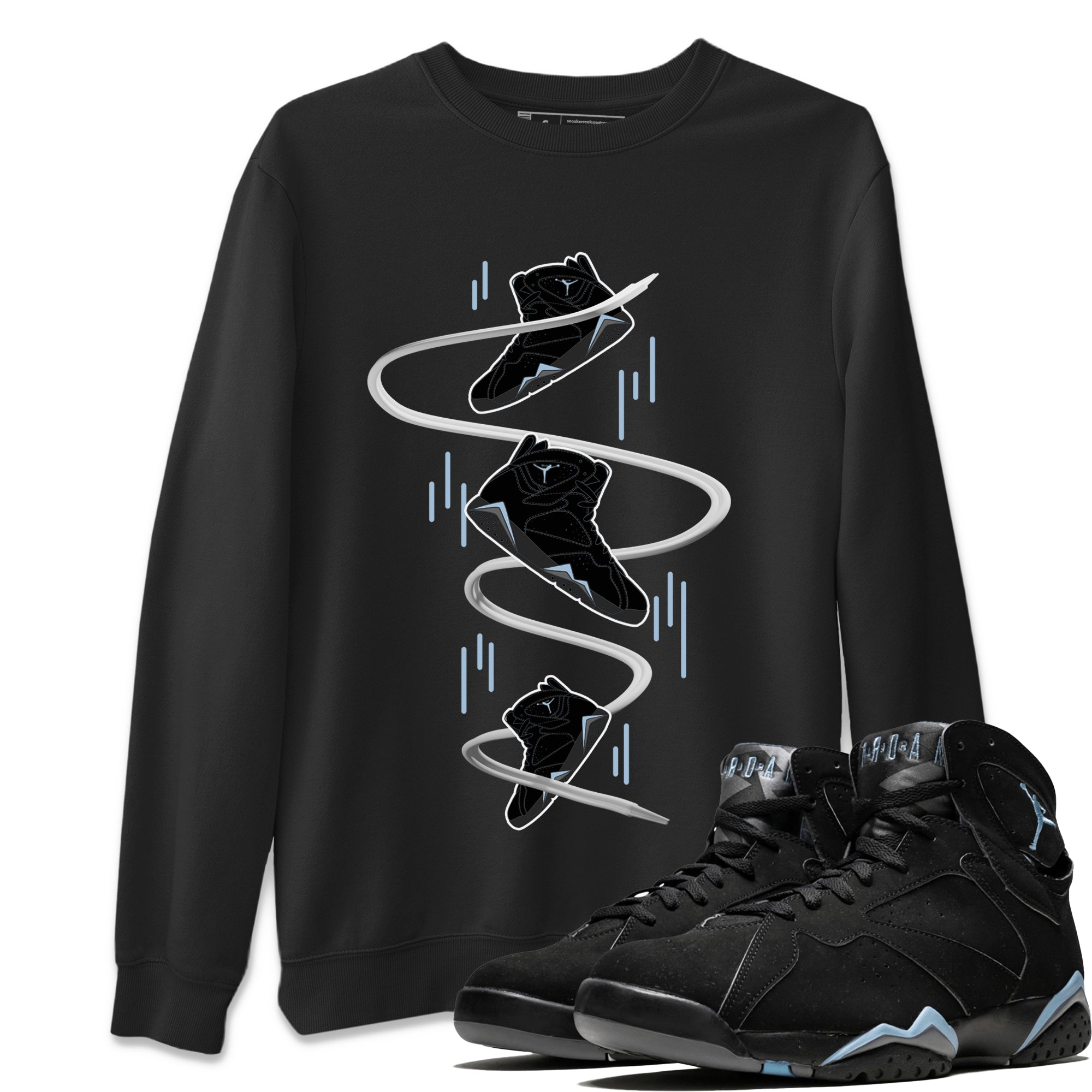 snkmatch Drop Unisex Tops - Air Jordan 7 Chambray