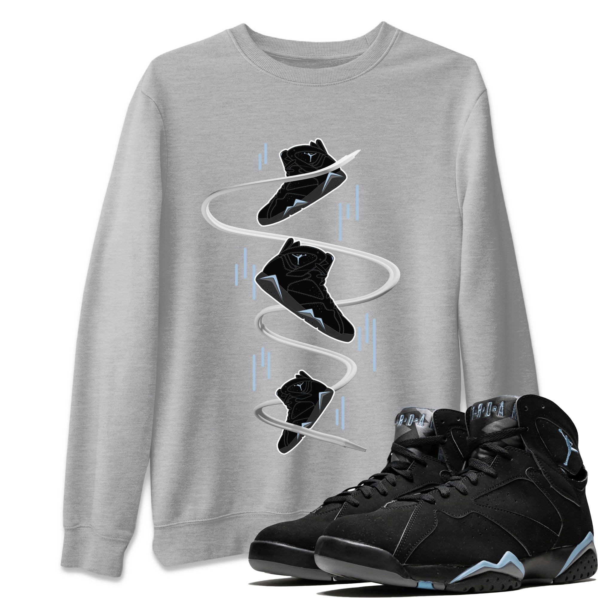 snkmatch Drop Unisex Tops - Air Jordan 7 Chambray