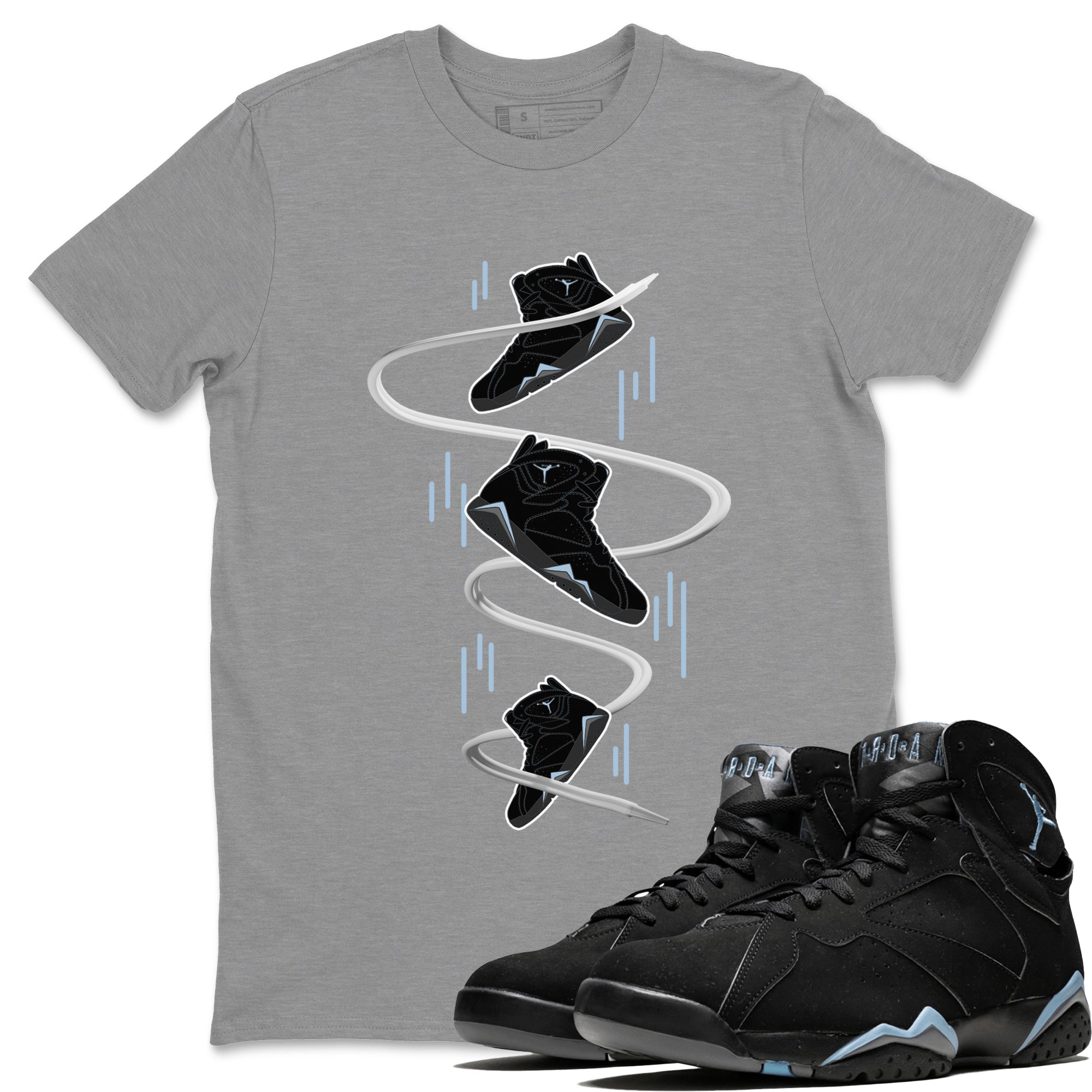 snkmatch Drop Unisex Tops - Air Jordan 7 Chambray