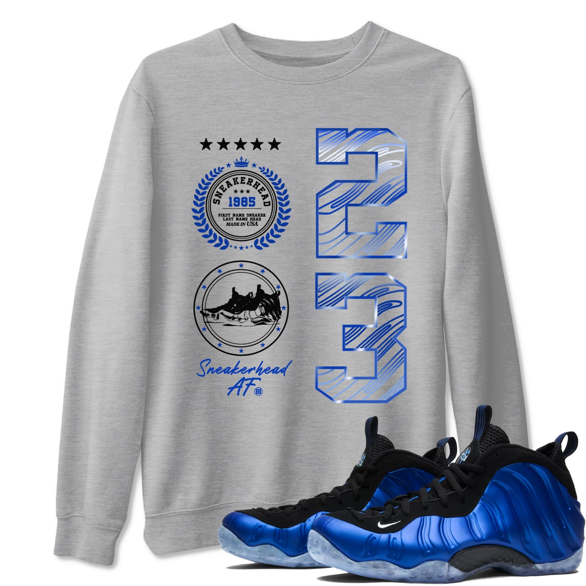 snkmatch Emblem snkmatch Tees - Air Foamposite One Royal