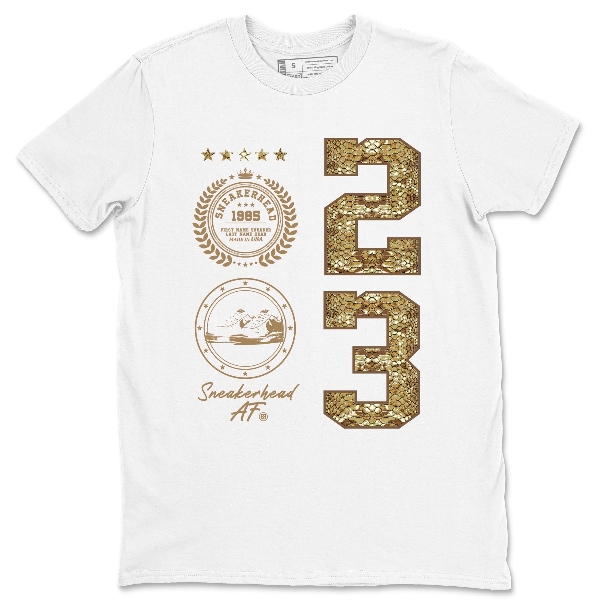 snkmatch Emblem snkmatch Tees - Air Force 1 Ivory Snake