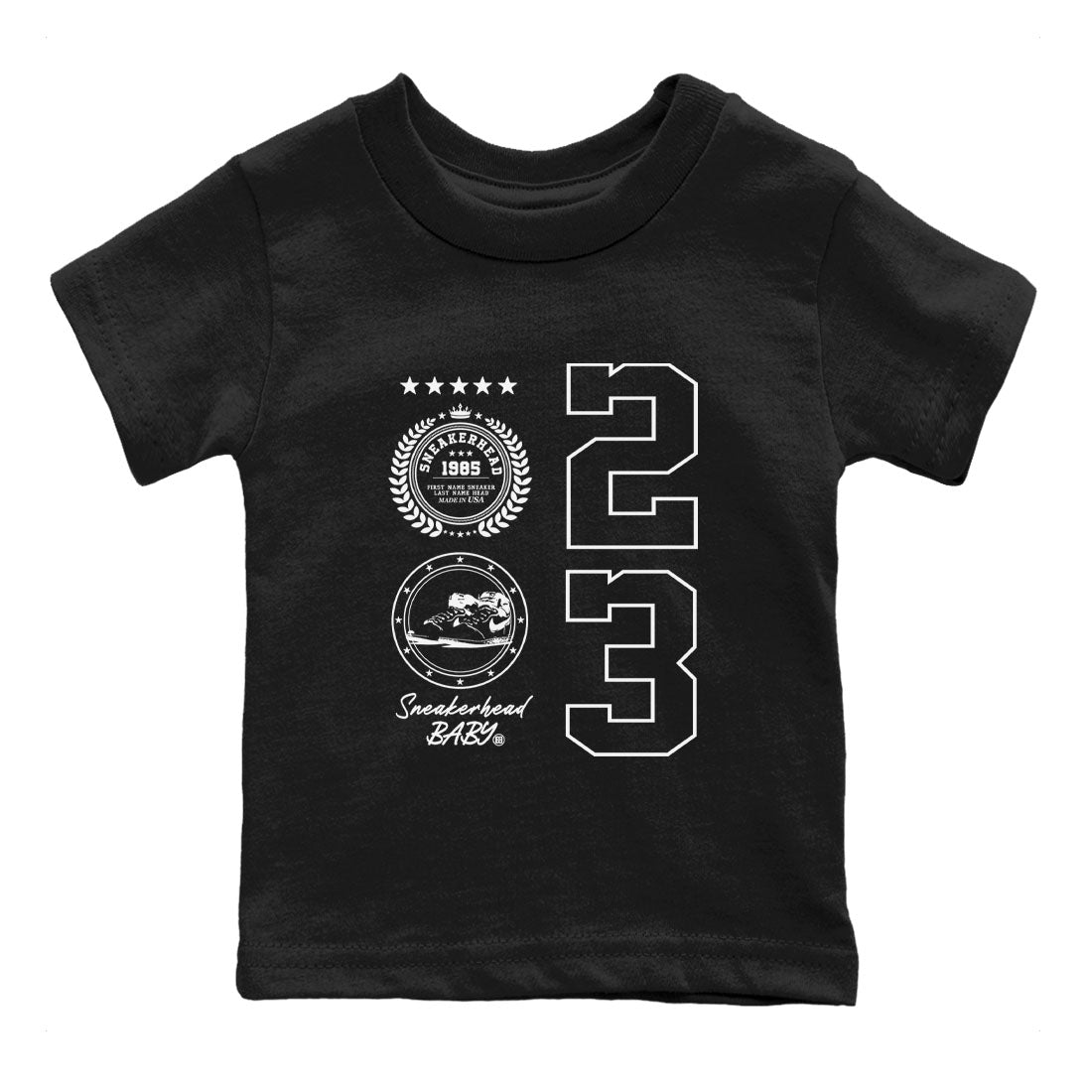 snkmatch Emblem snkmatch Tees Kids - Air Jordan 1 Black White