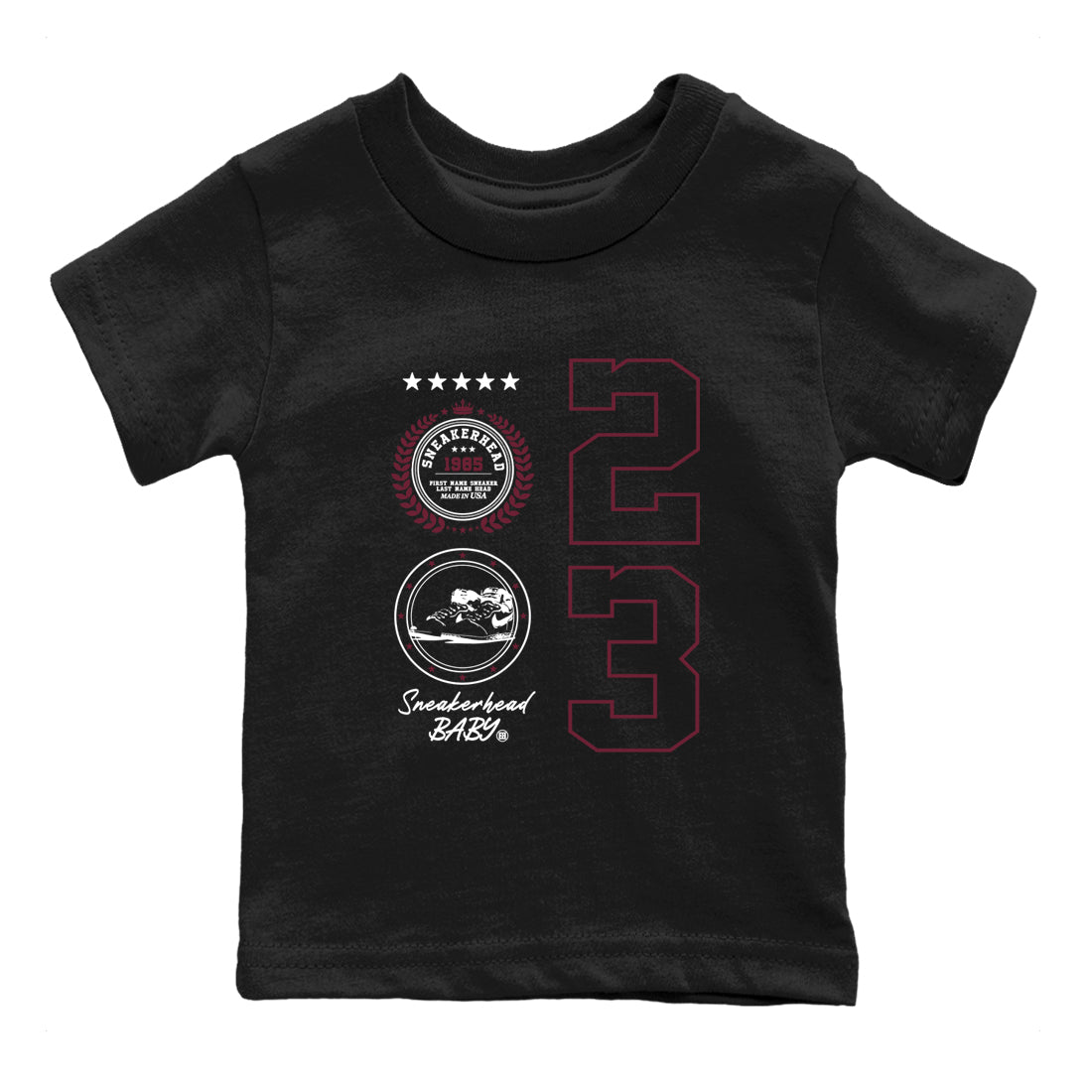 snkmatch Emblem snkmatch Tees Kids - Air Jordan 1 Metallic Burgundy