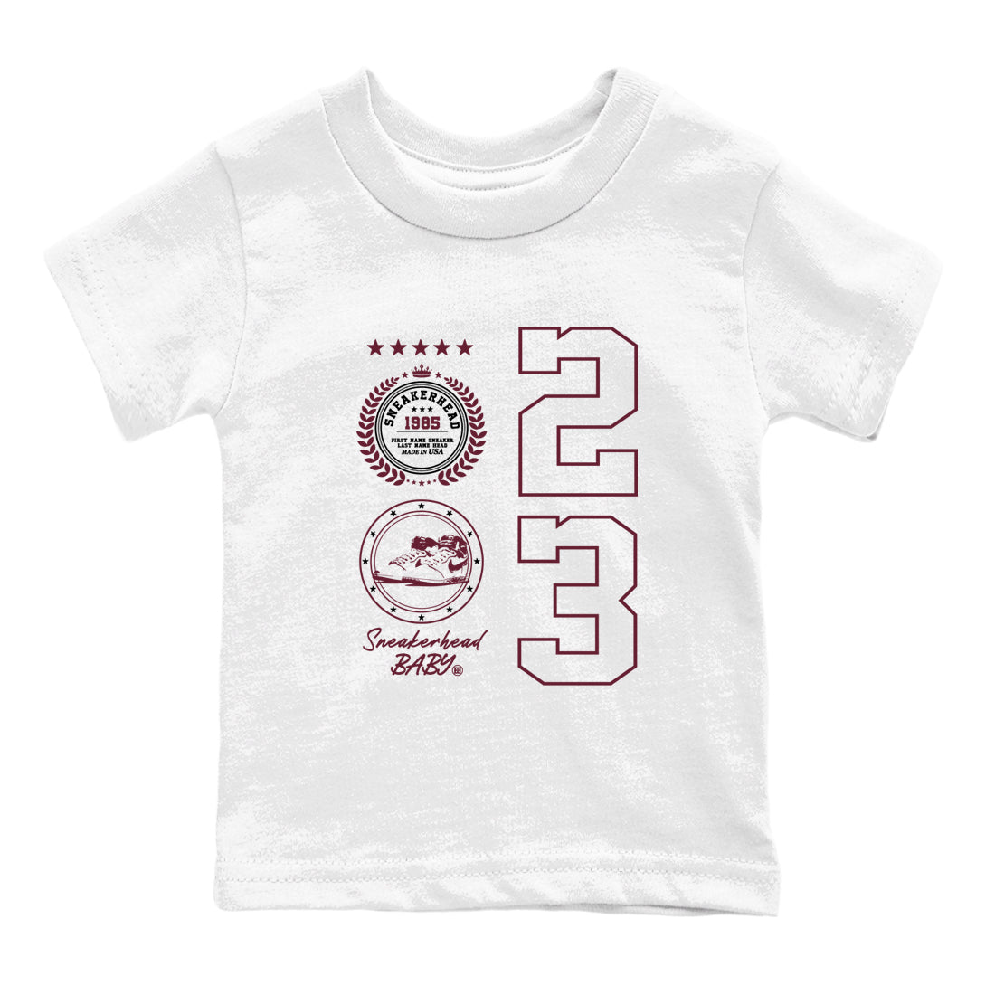 snkmatch Emblem snkmatch Tees Kids - Air Jordan 1 Metallic Burgundy
