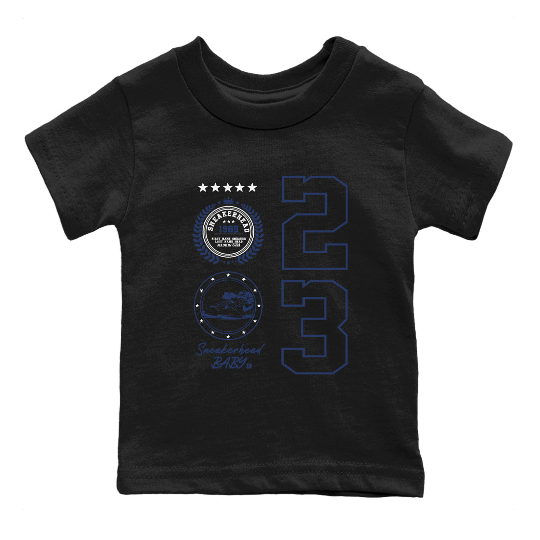 snkmatch Emblem snkmatch Tees Kids - Air Jordan 1 Midnight Navy