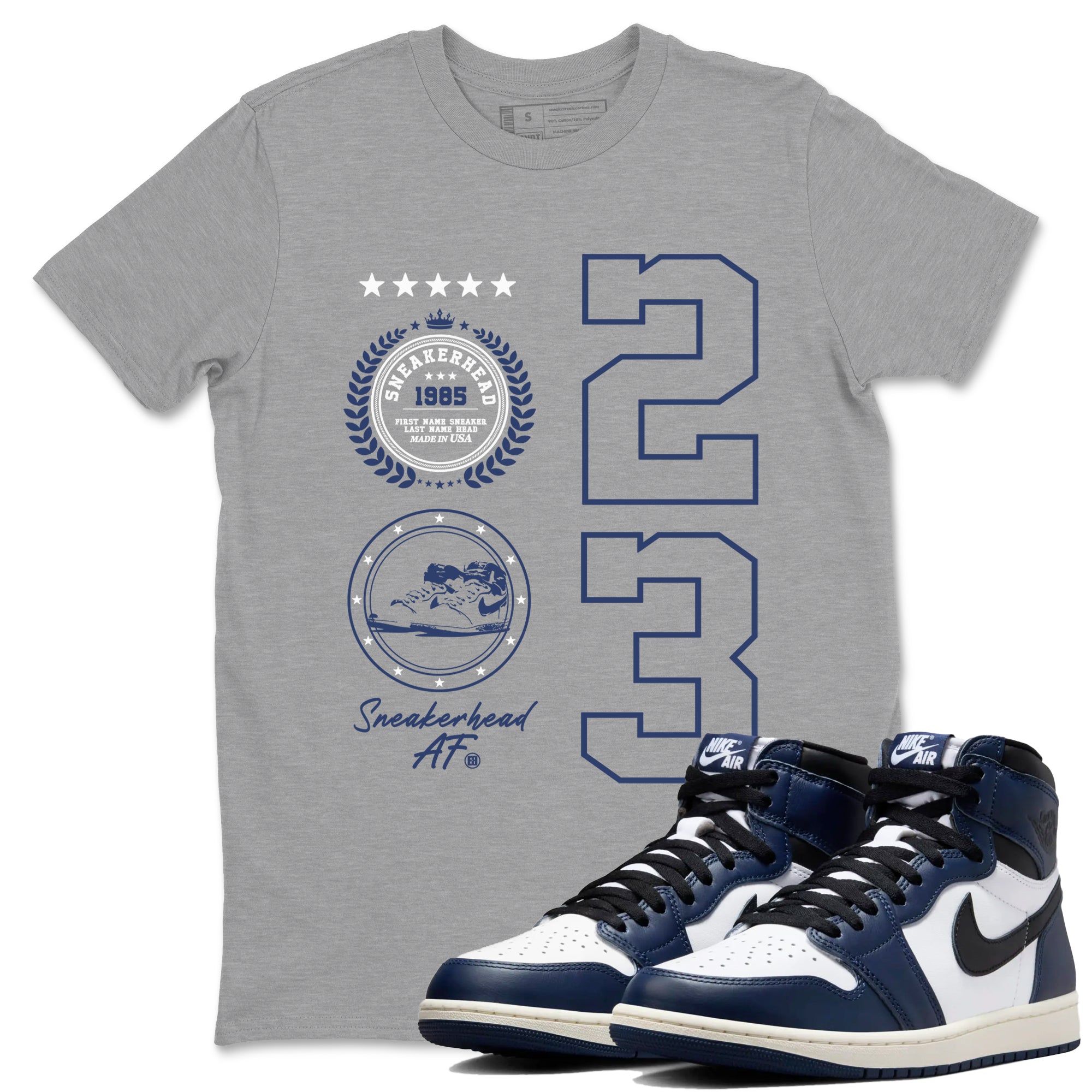 snkmatch Emblem snkmatch Tees - Air Jordan 1 Midnight Navy