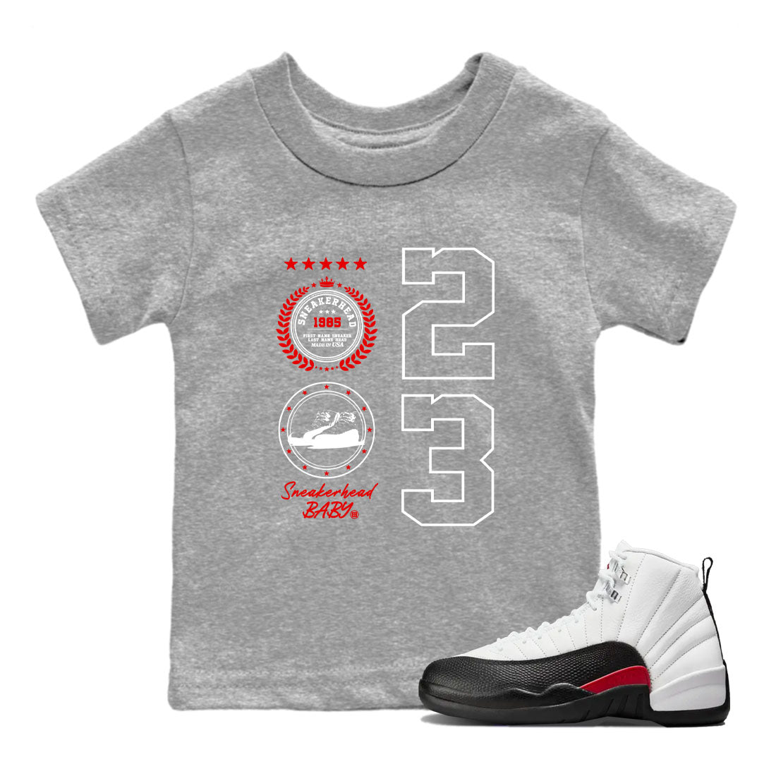 snkmatch Emblem snkmatch Tees Kids - Air Jordan 12 Taxi Flip