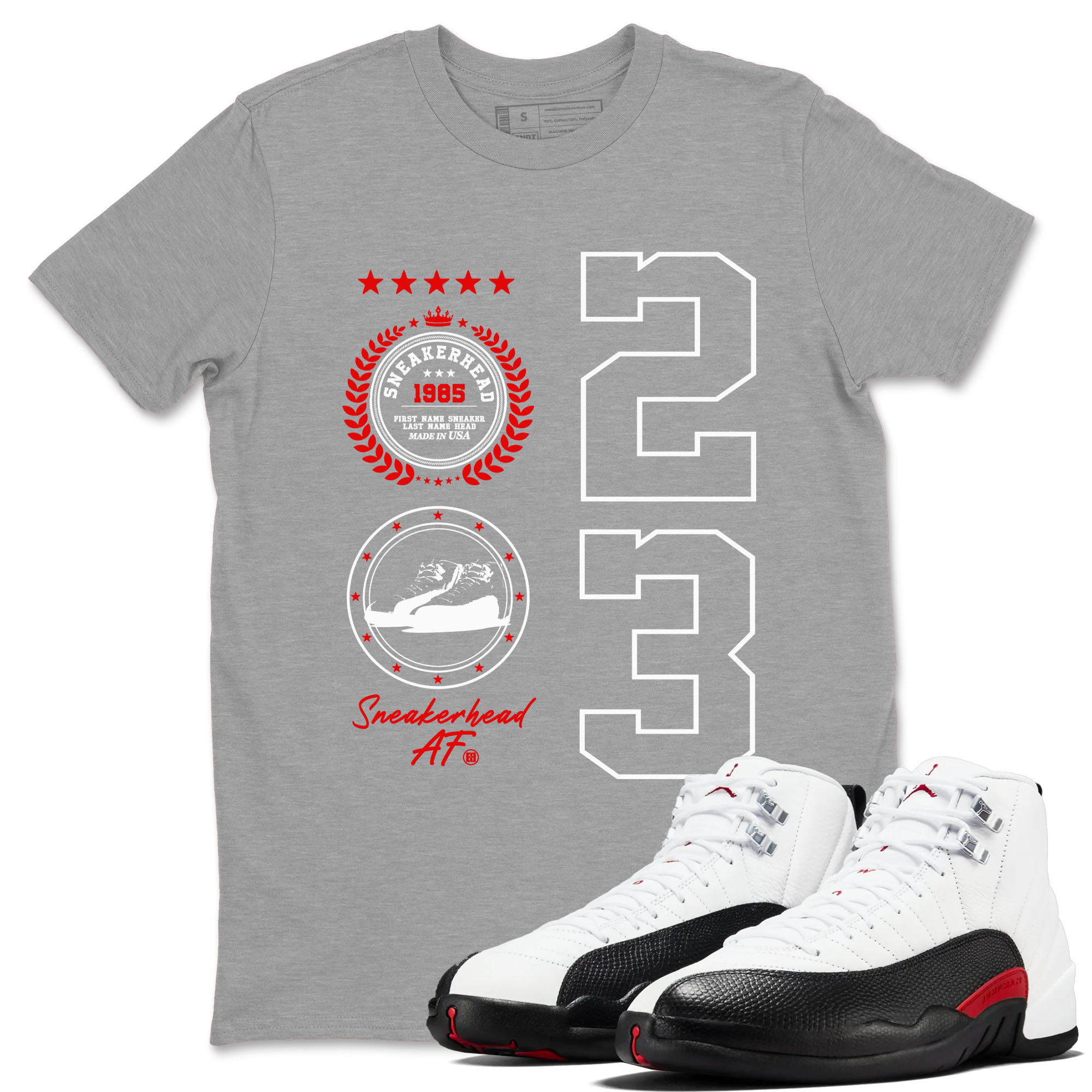 snkmatch Emblem snkmatch Tees - Air Jordan 12 Taxi Flip