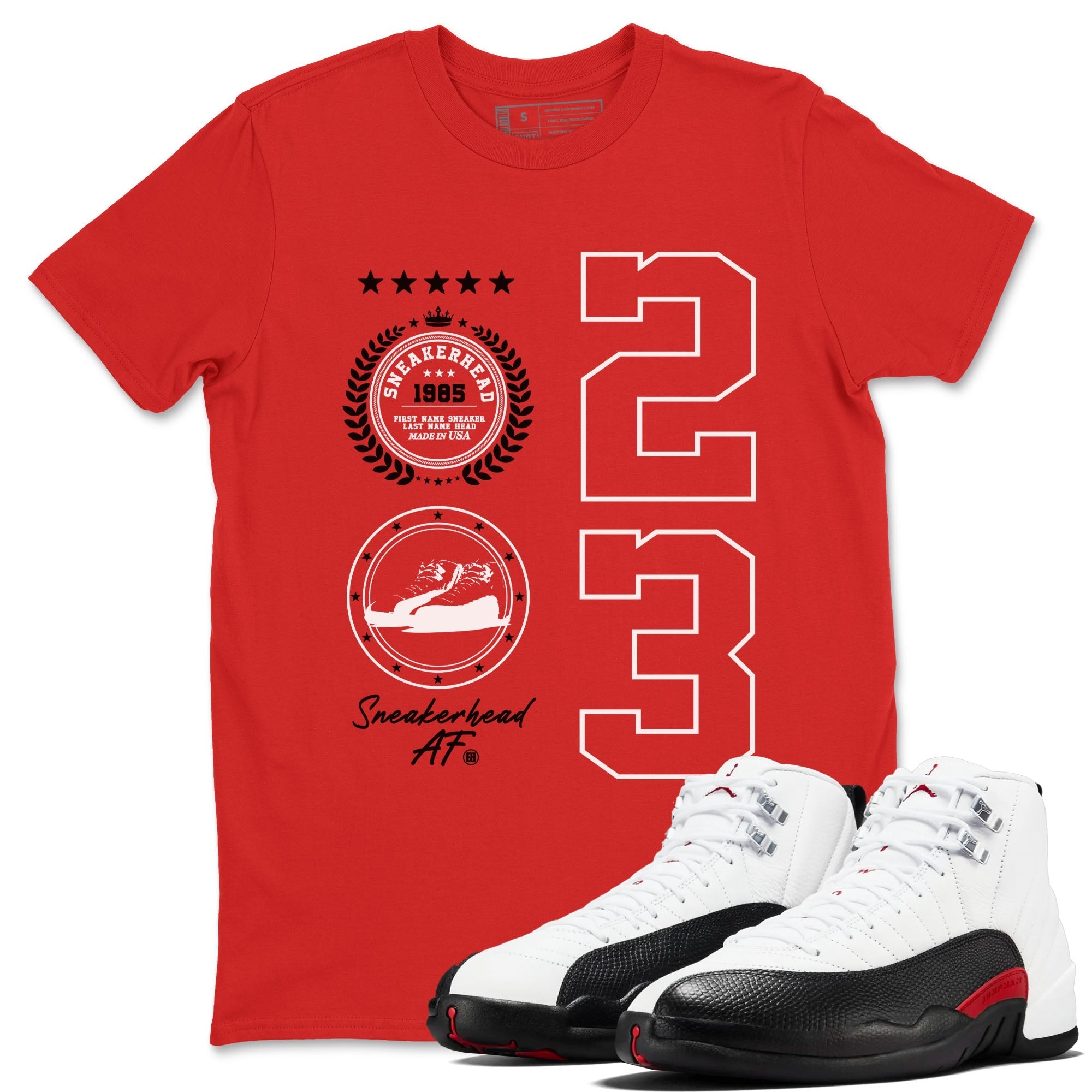 snkmatch Emblem snkmatch Tees - Air Jordan 12 Taxi Flip
