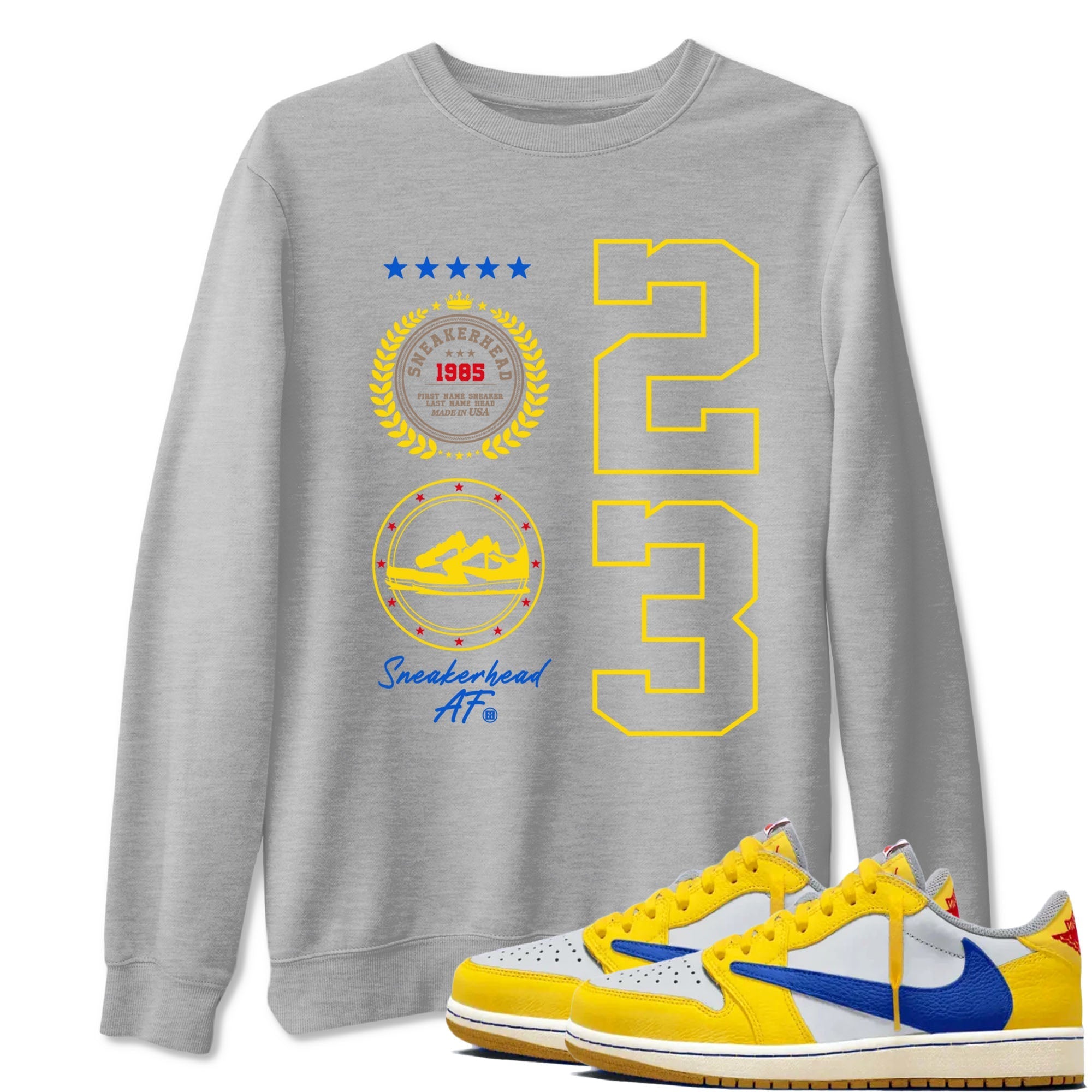 snkmatch Emblem snkmatch Tees - Air Jordan 1 Travis Scott Canary