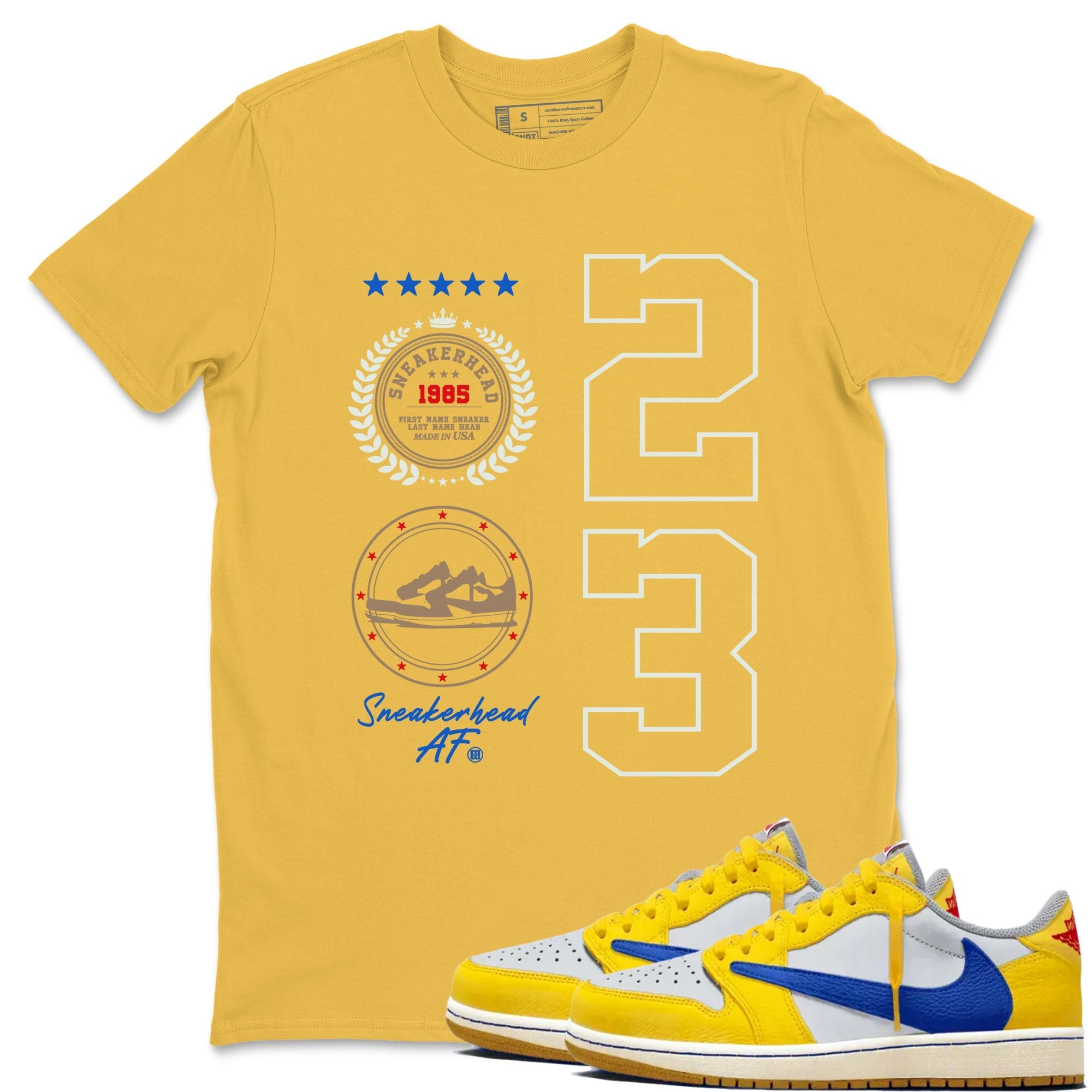 snkmatch Emblem snkmatch Tees - Air Jordan 1 Travis Scott Canary