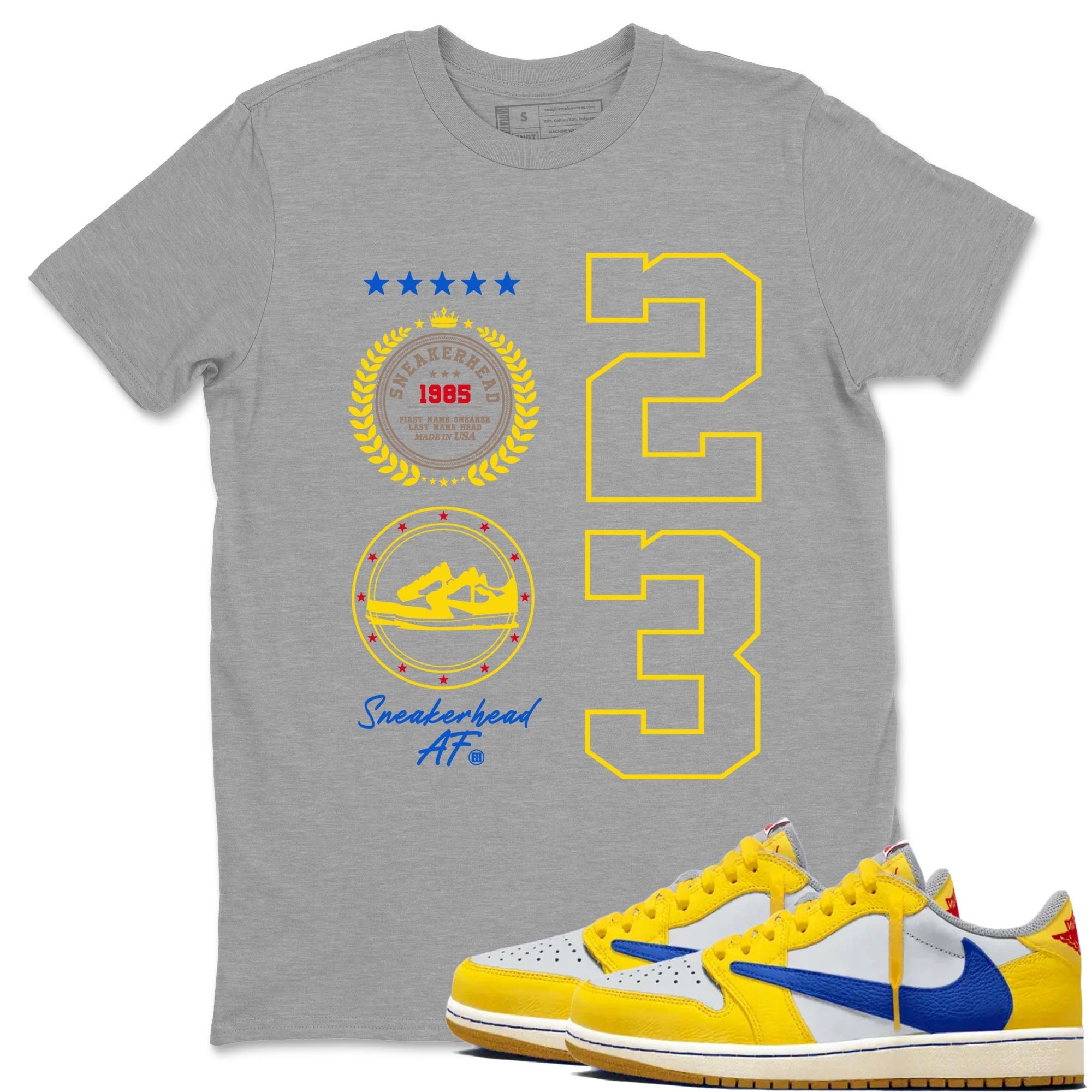 snkmatch Emblem snkmatch Tees - Air Jordan 1 Travis Scott Canary