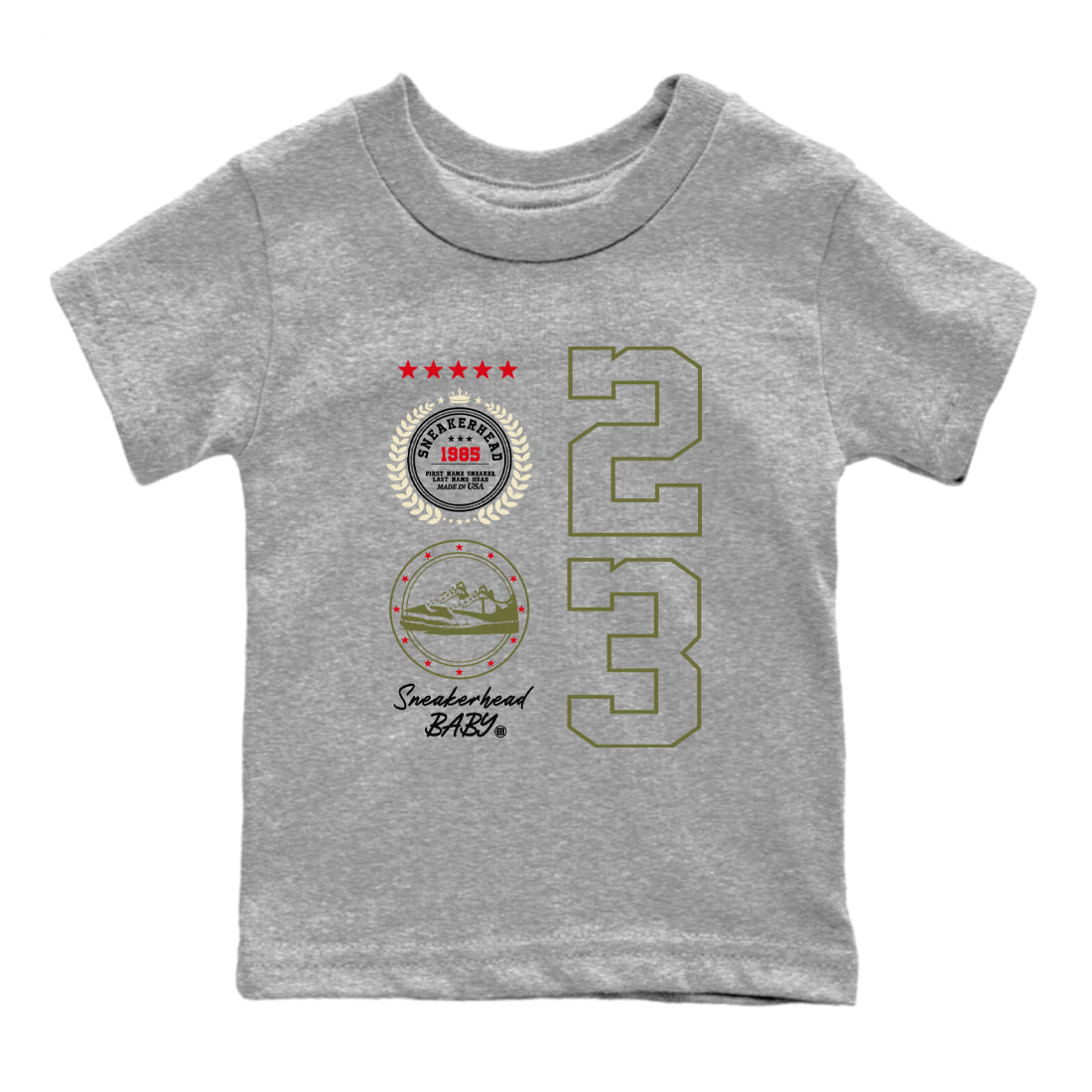 snkmatch Emblem snkmatch Tees Kids - Air Jordan 1 Travis Scott Medium Olive