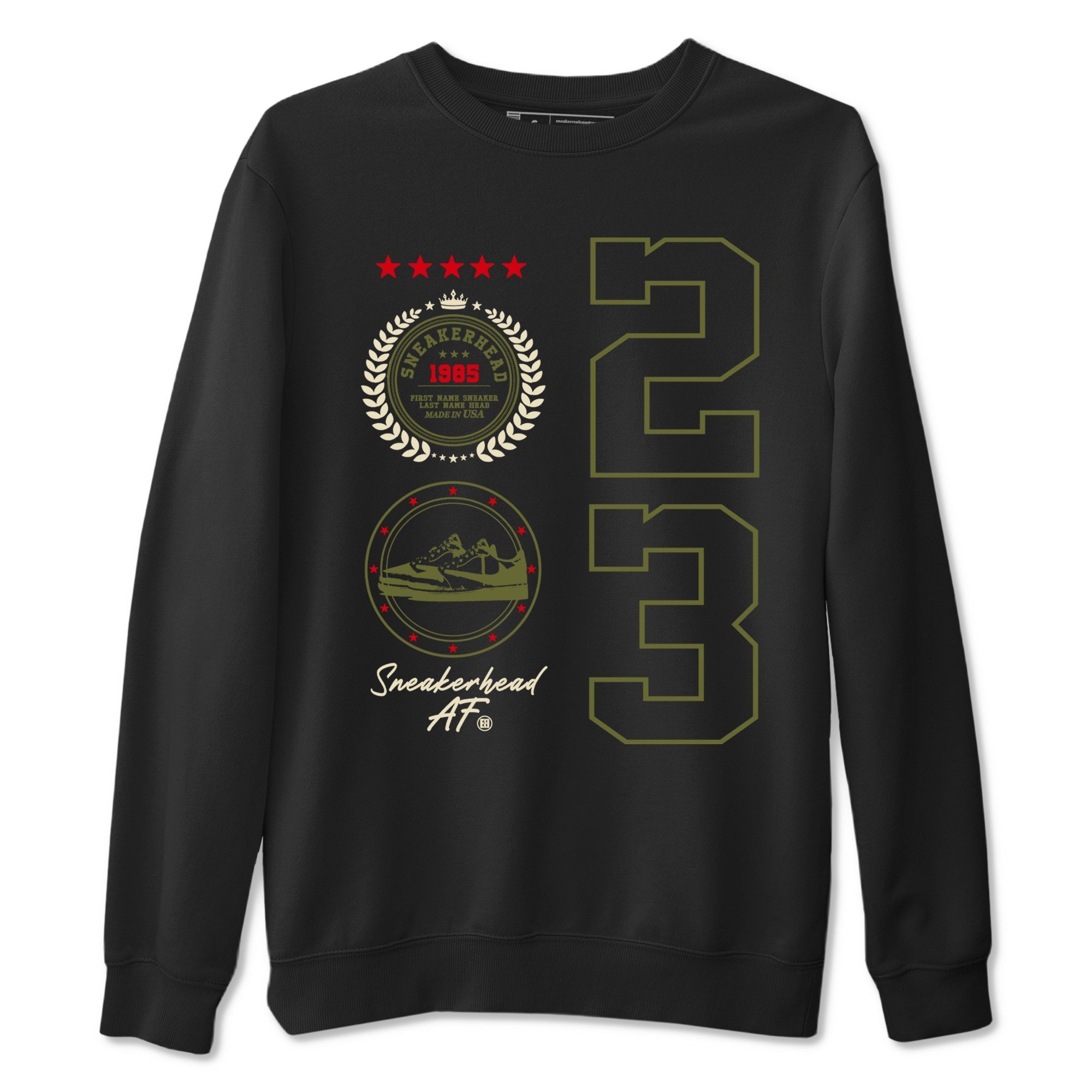 snkmatch Emblem snkmatch Tees - Air Jordan 1 Travis Scott Medium Olive