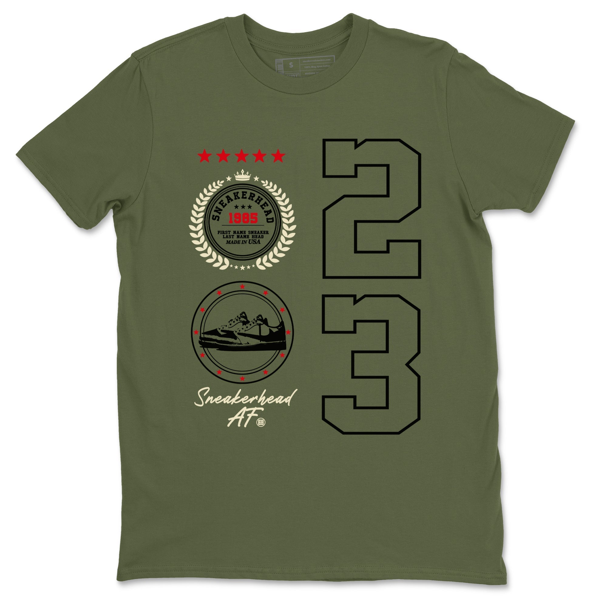 snkmatch Emblem snkmatch Tees - Air Jordan 1 Travis Scott Medium Olive