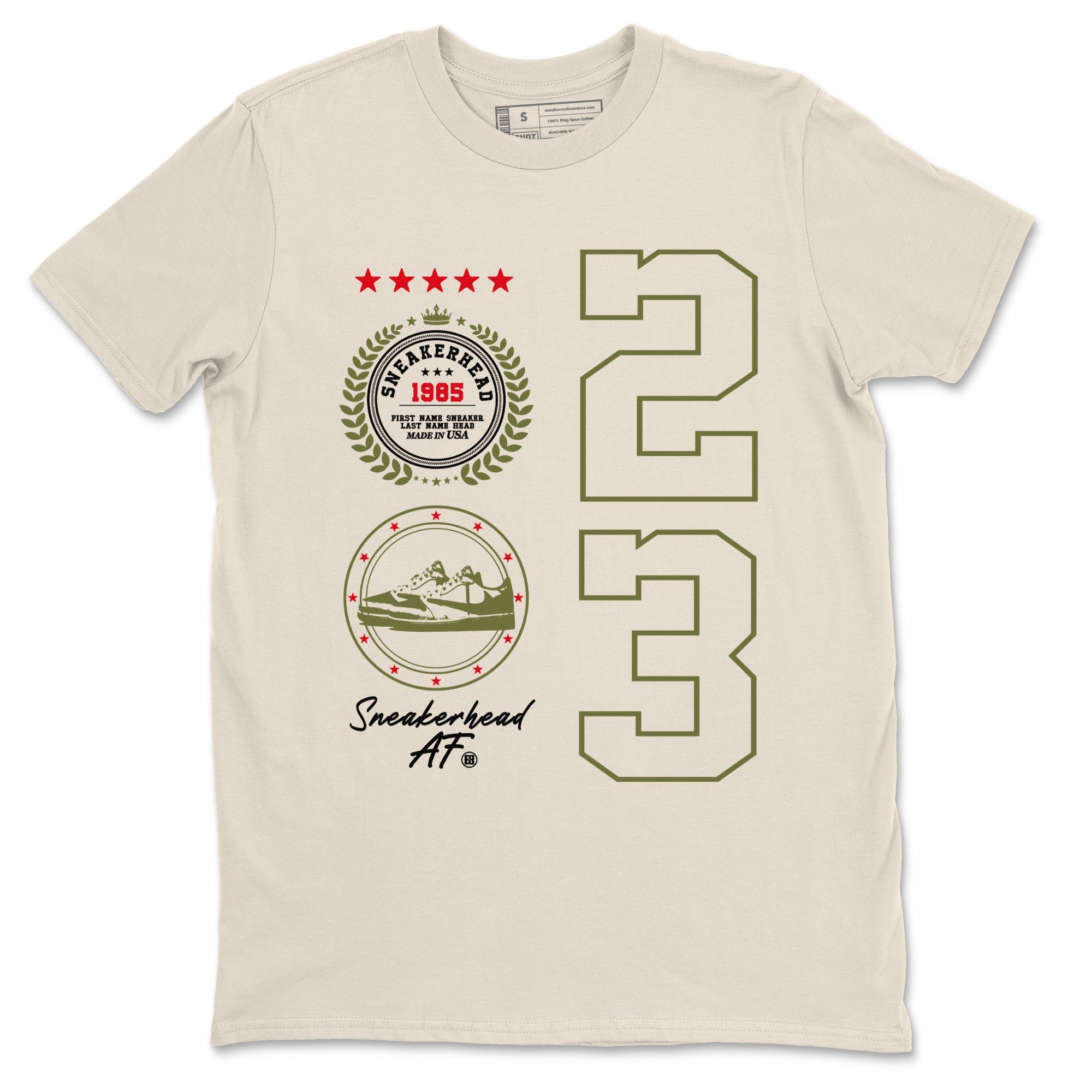 snkmatch Emblem snkmatch Tees - Air Jordan 1 Travis Scott Medium Olive