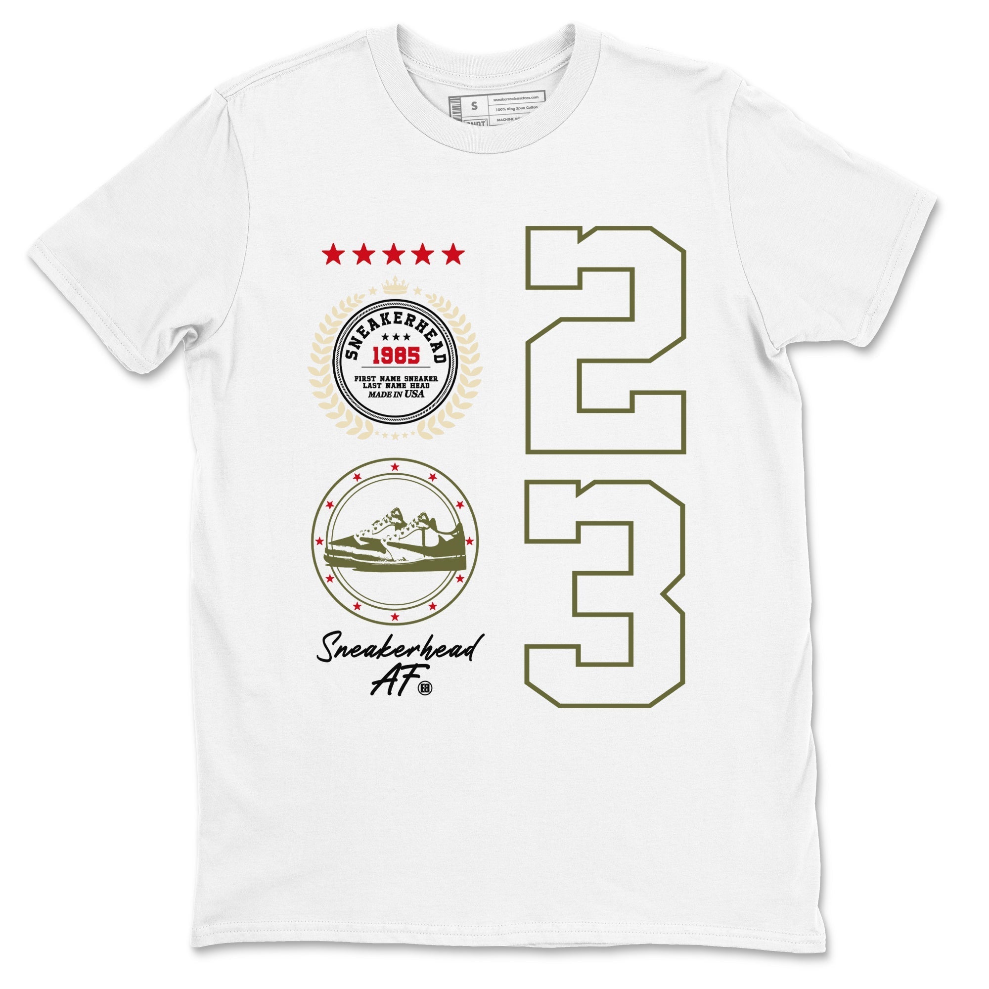 snkmatch Emblem snkmatch Tees - Air Jordan 1 Travis Scott Medium Olive