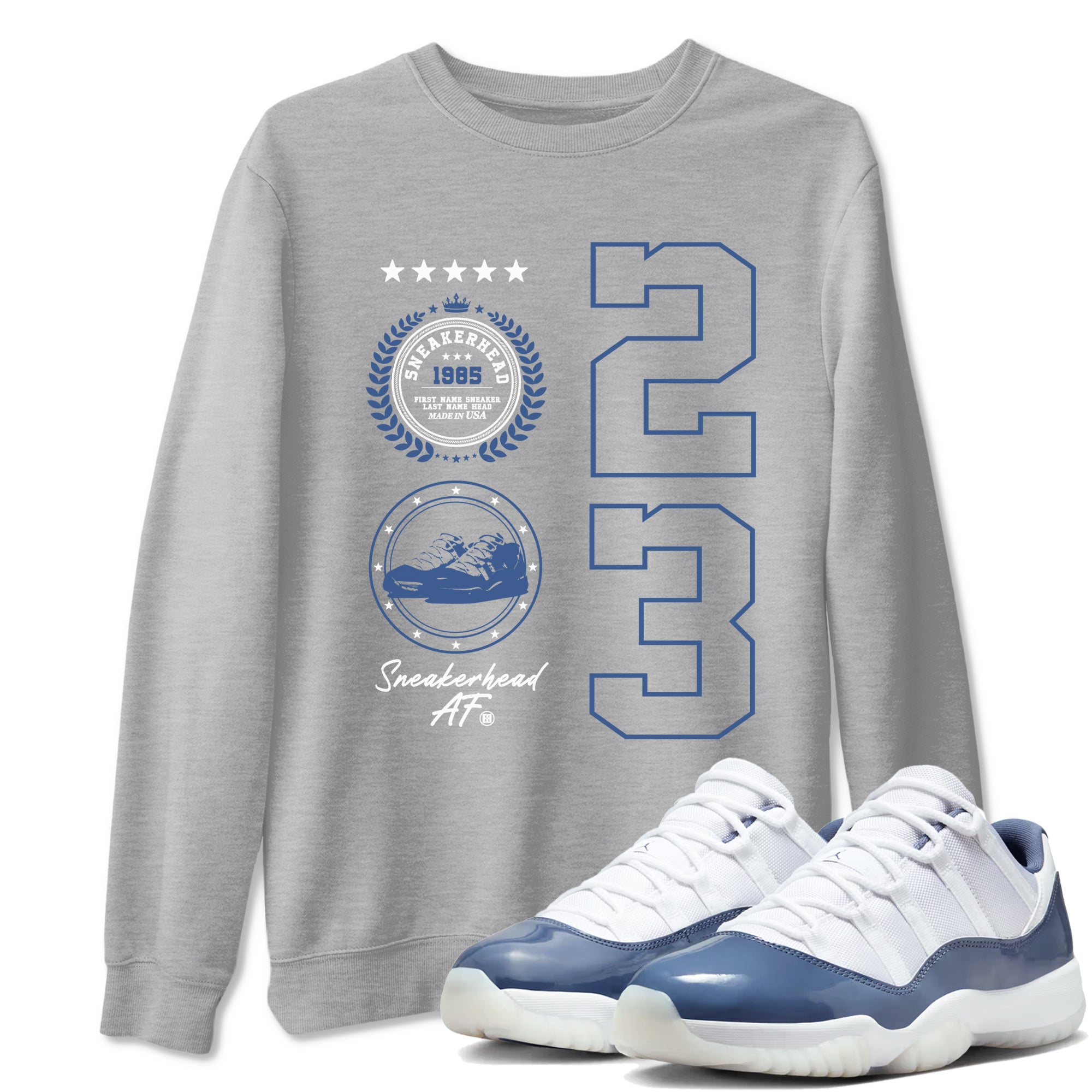 snkmatch Emblem snkmatch Tees - Air Jordan 11 Diffused Blue