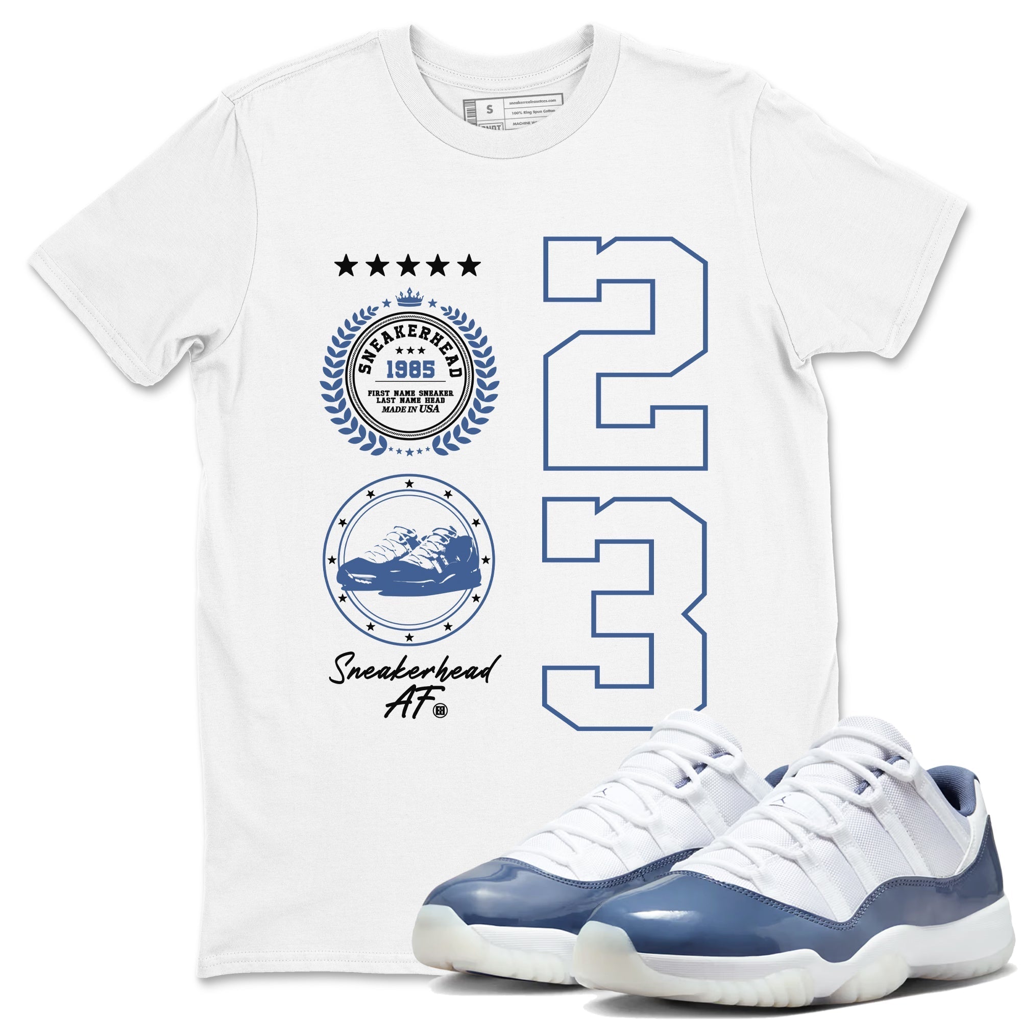 snkmatch Emblem snkmatch Tees - Air Jordan 11 Diffused Blue