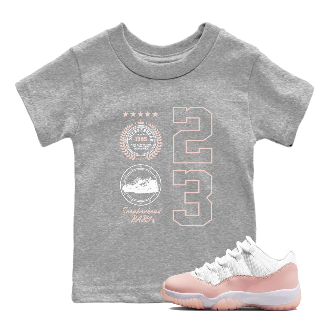 snkmatch Emblem snkmatch Tees Kids - Air Jordan 11 Legend Pink