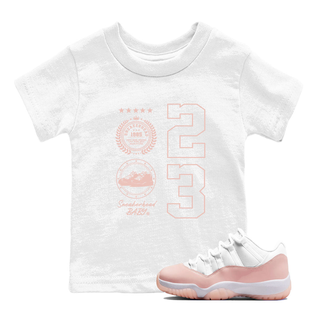 snkmatch Emblem snkmatch Tees Kids - Air Jordan 11 Legend Pink
