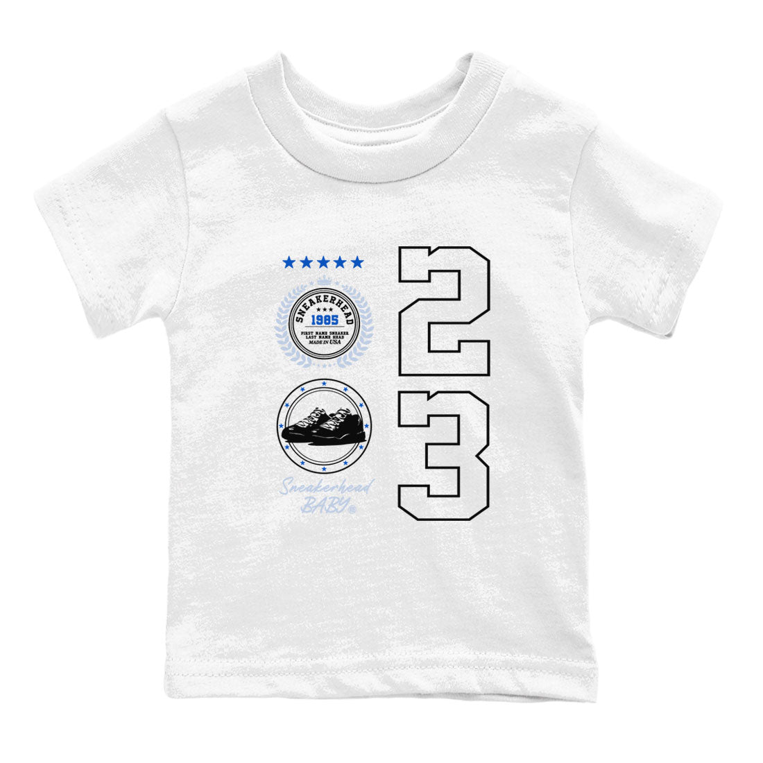 snkmatch Emblem snkmatch Tees Kids - Air Jordan 11 Black and Varsity Royal