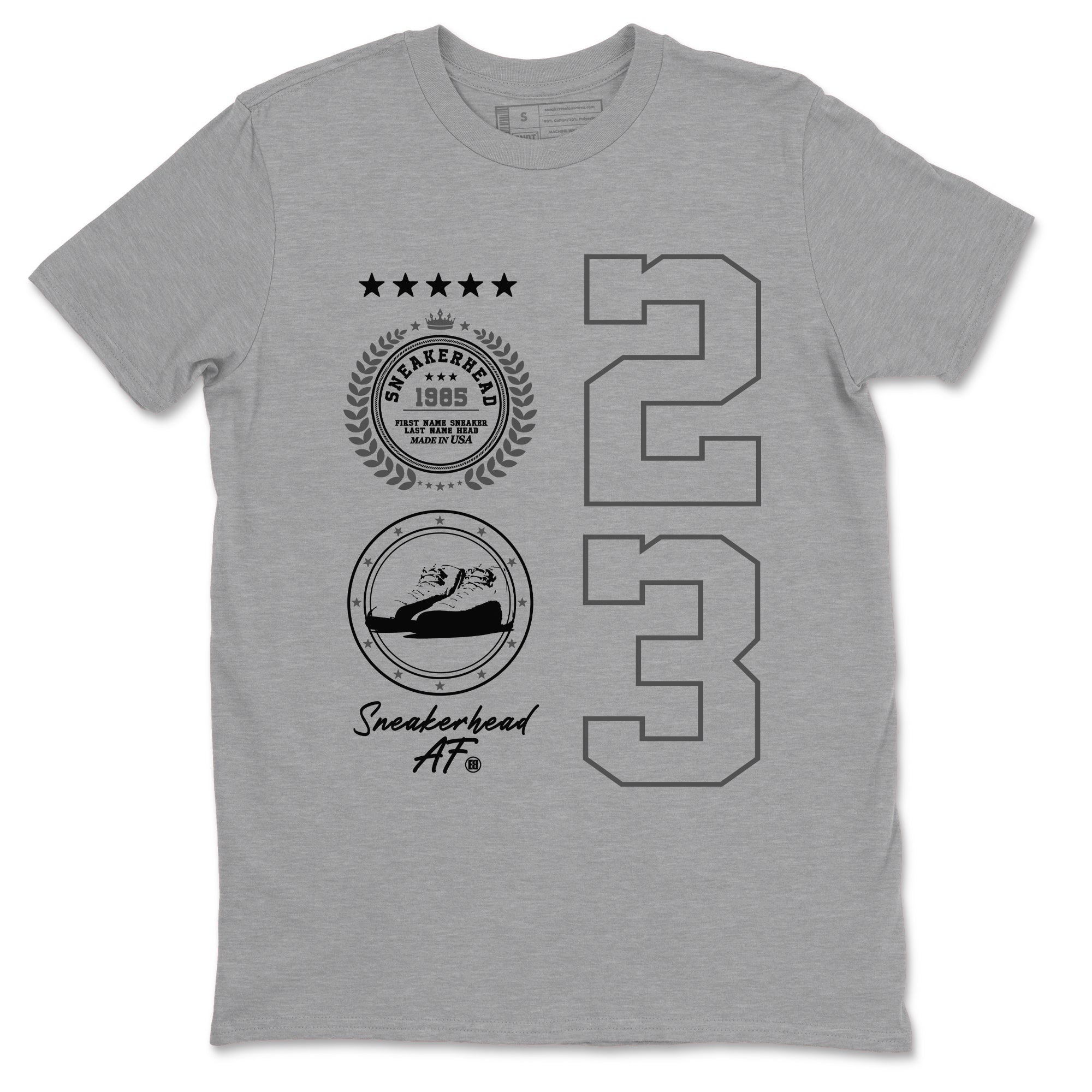 snkmatch Emblem snkmatch Tees - Air Jordan 12 Black Wolf Grey