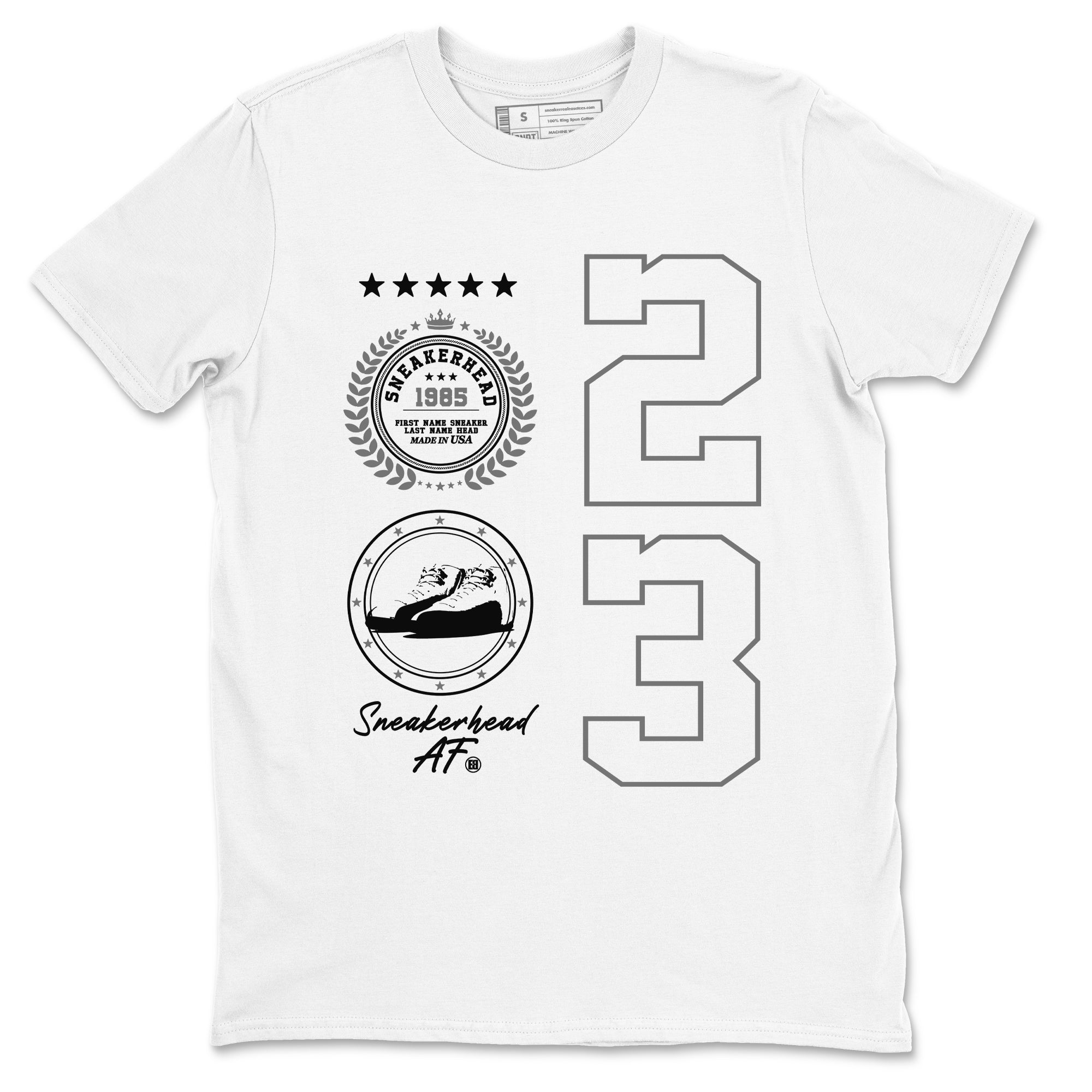 snkmatch Emblem snkmatch Tees - Air Jordan 12 Black Wolf Grey