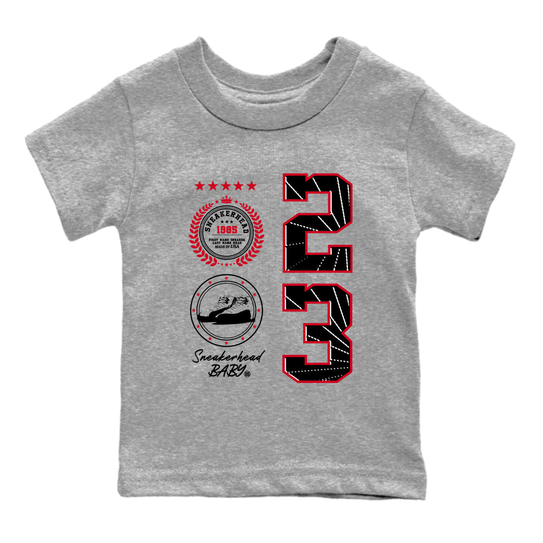snkmatch Emblem snkmatch Tees Kids - Air Jordan 12 Flu Game