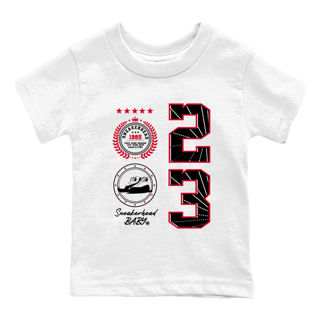 snkmatch Emblem snkmatch Tees Kids - Air Jordan 12 Flu Game