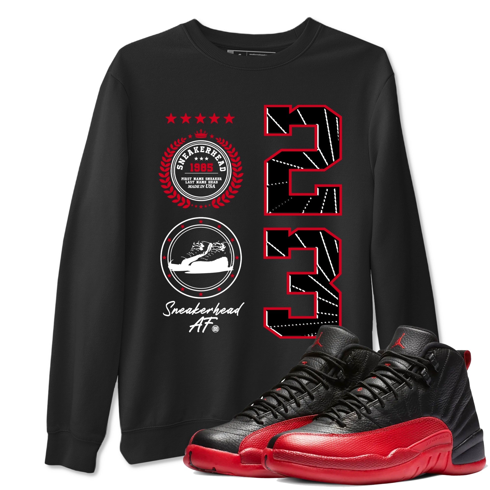 snkmatch Emblem snkmatch Tees - Air Jordan 12 Flu Game