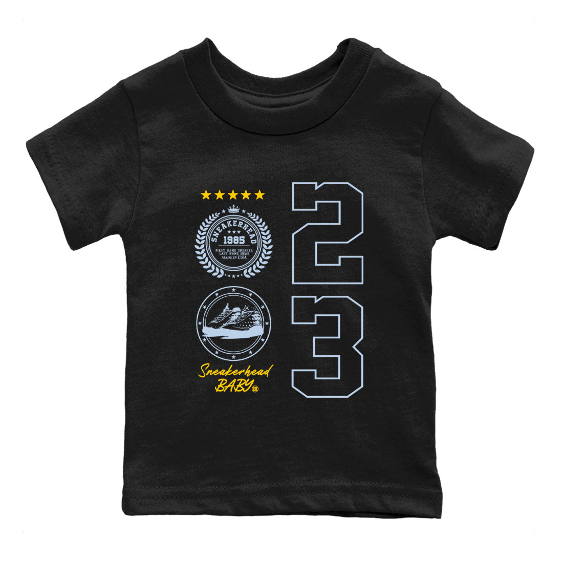 snkmatch Emblem snkmatch Tees Kids - Air Jordan 13 Blue Grey