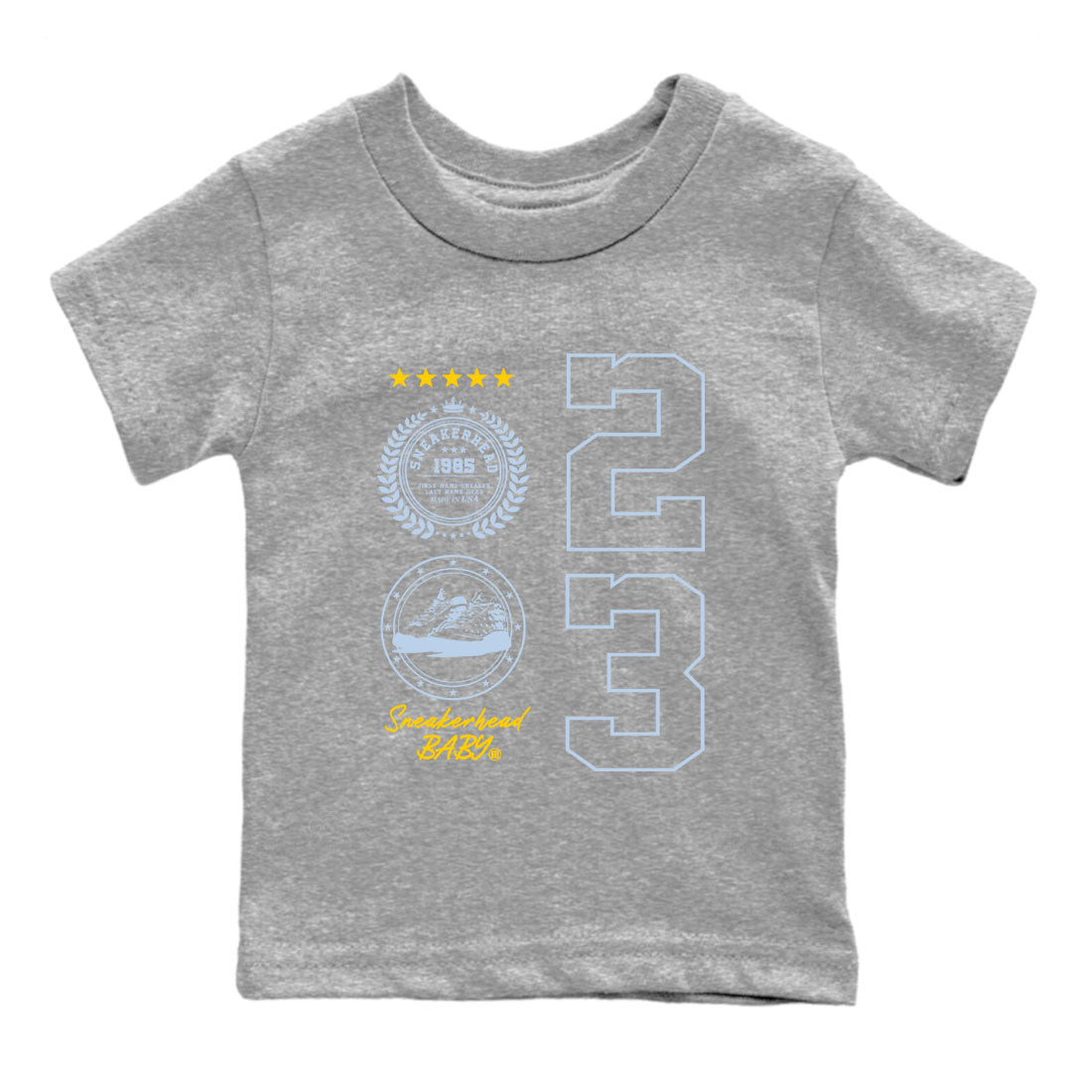snkmatch Emblem snkmatch Tees Kids - Air Jordan 13 Blue Grey