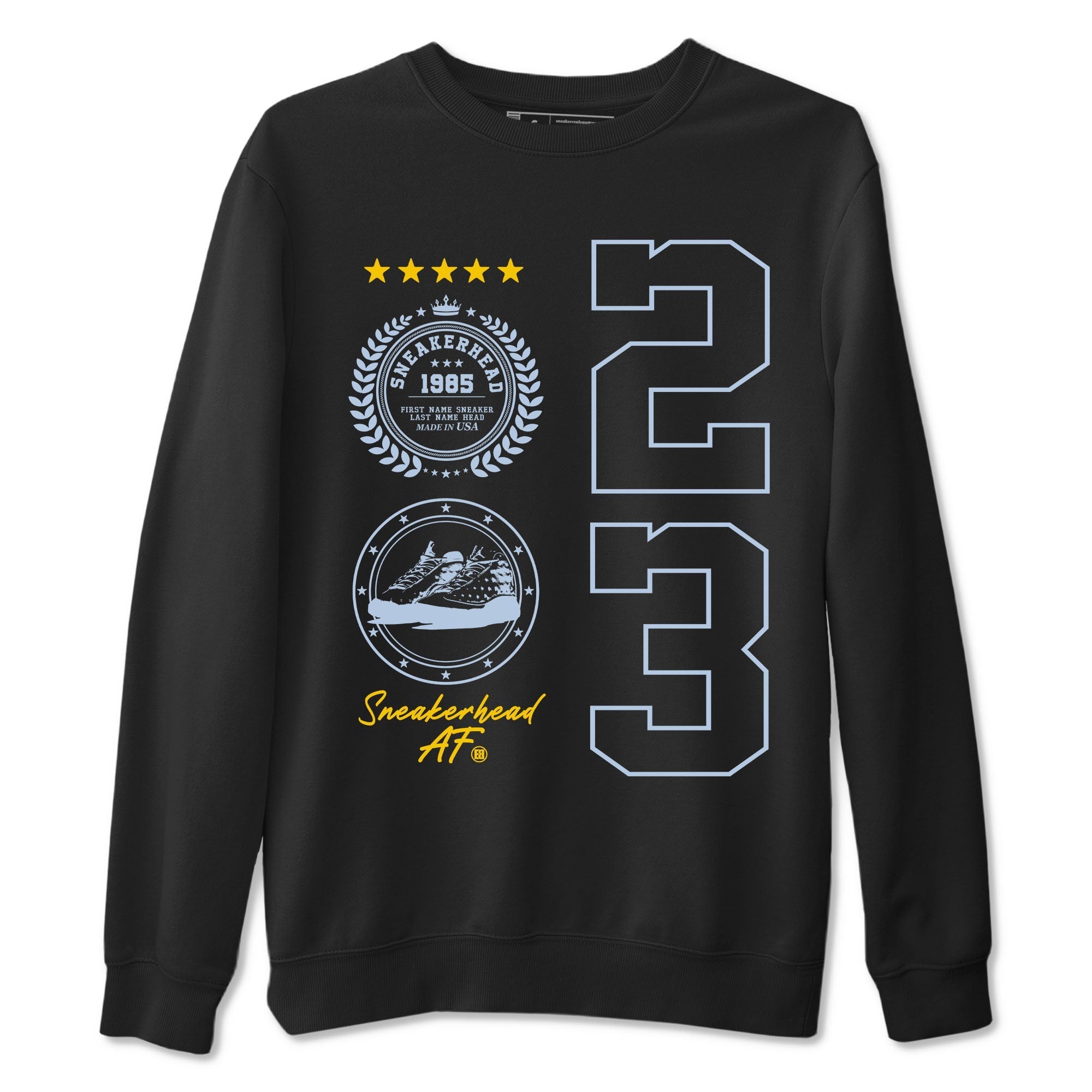 snkmatch Emblem snkmatch Tees - Air Jordan 13 Blue Grey