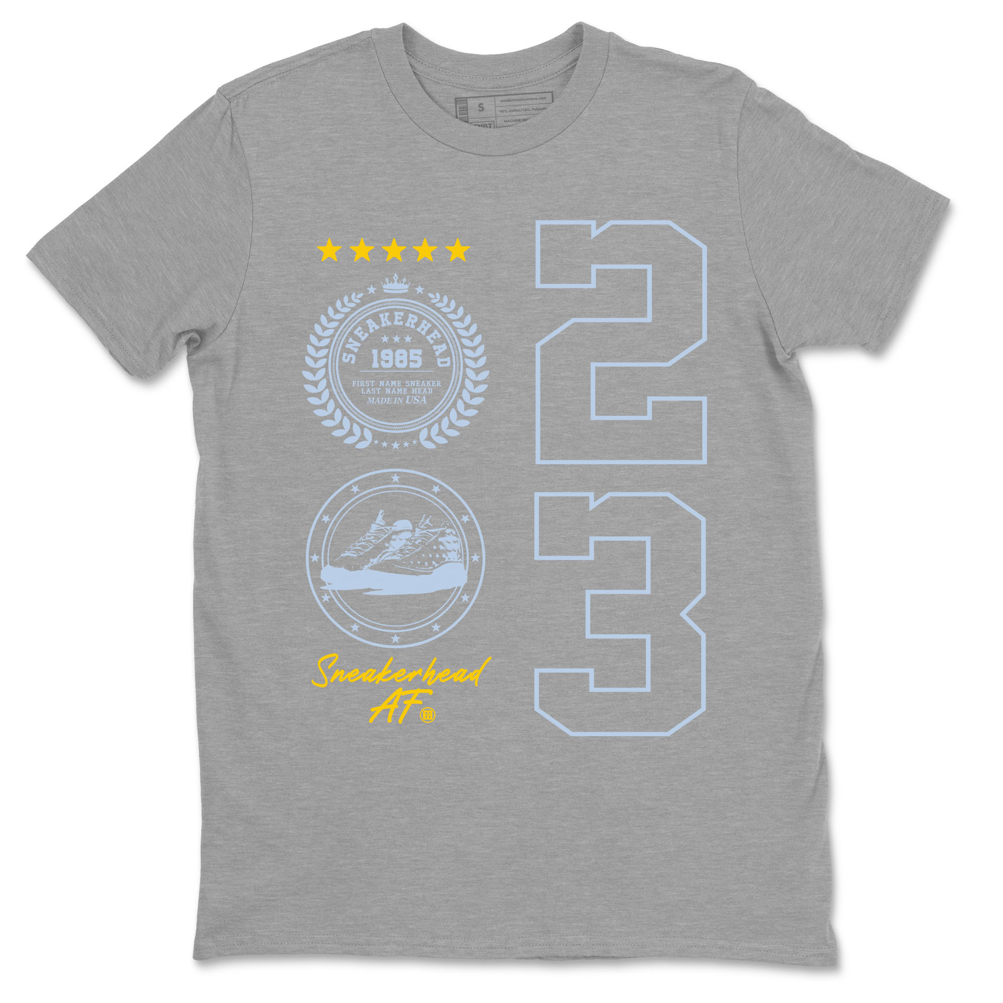 snkmatch Emblem snkmatch Tees - Air Jordan 13 Blue Grey