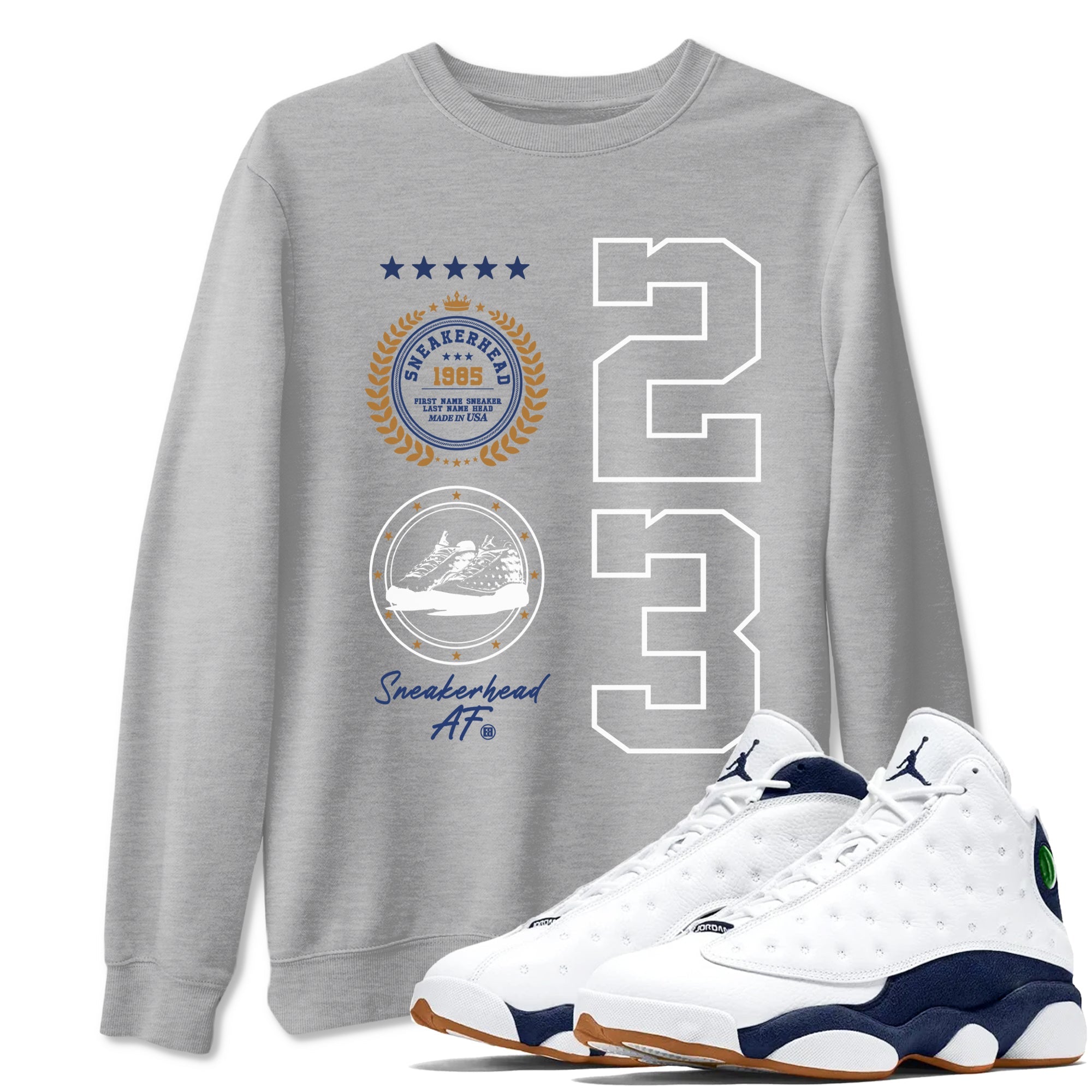 snkmatch Emblem snkmatch Tees - Air Jordan 13 Midnight Navy