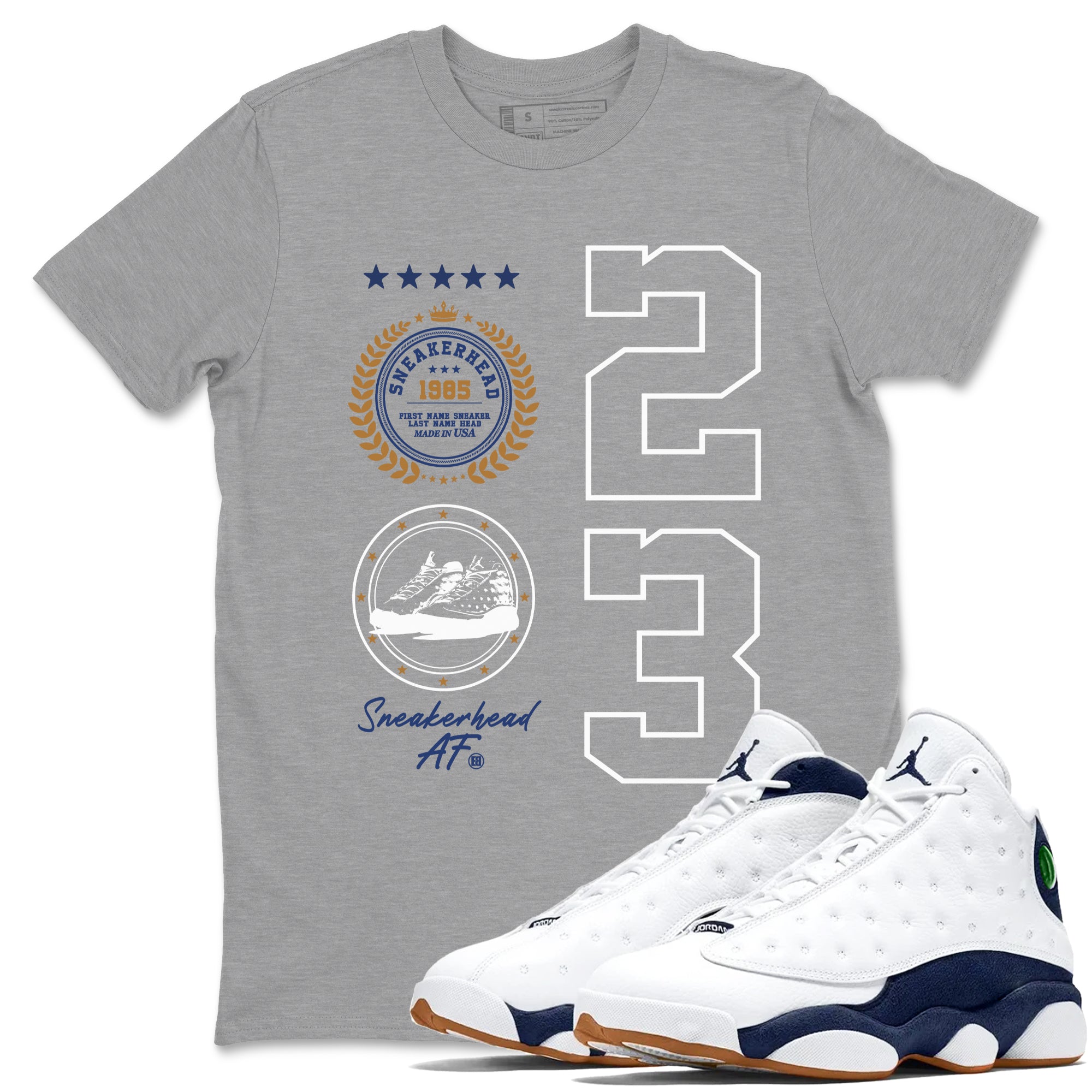 snkmatch Emblem snkmatch Tees - Air Jordan 13 Midnight Navy