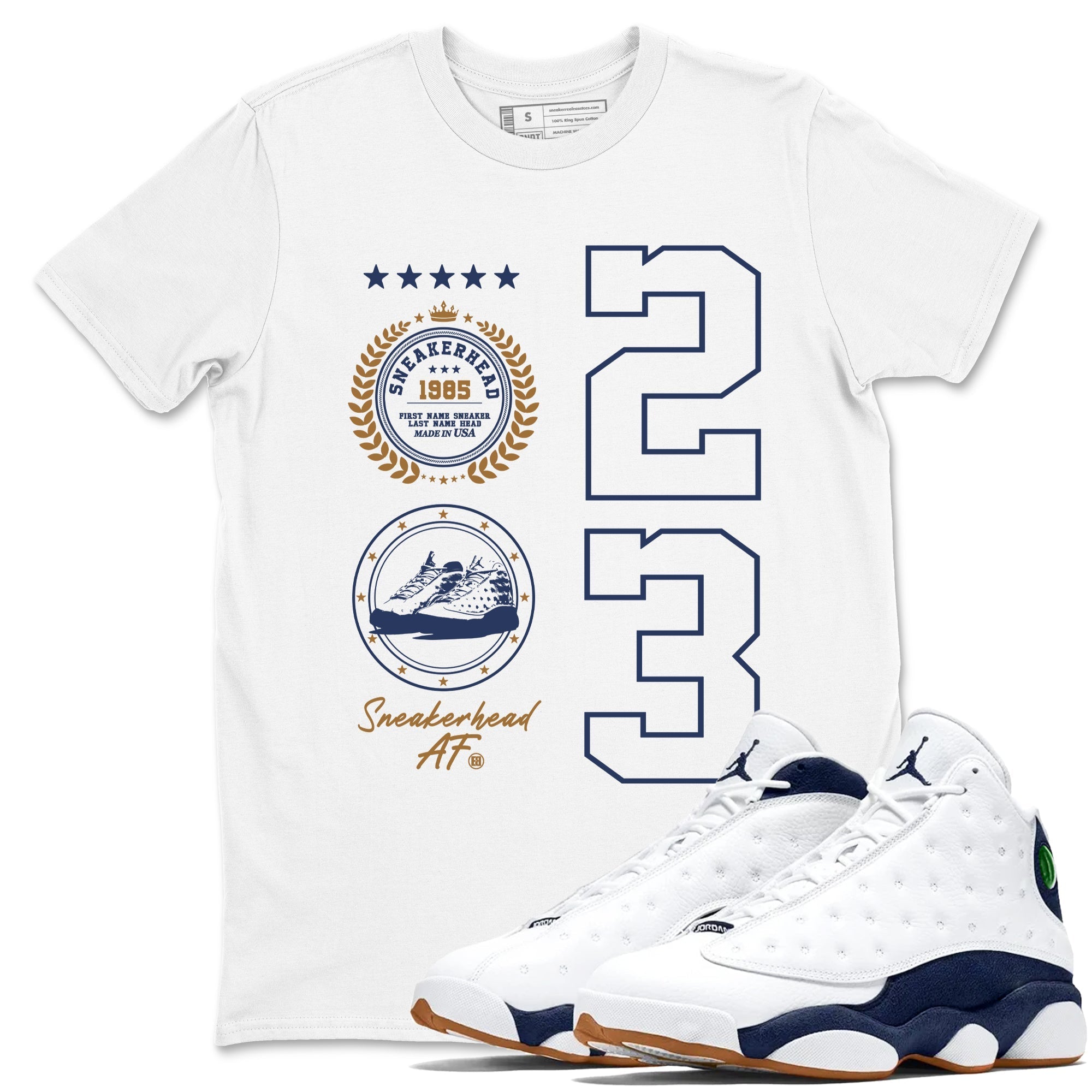 snkmatch Emblem snkmatch Tees - Air Jordan 13 Midnight Navy